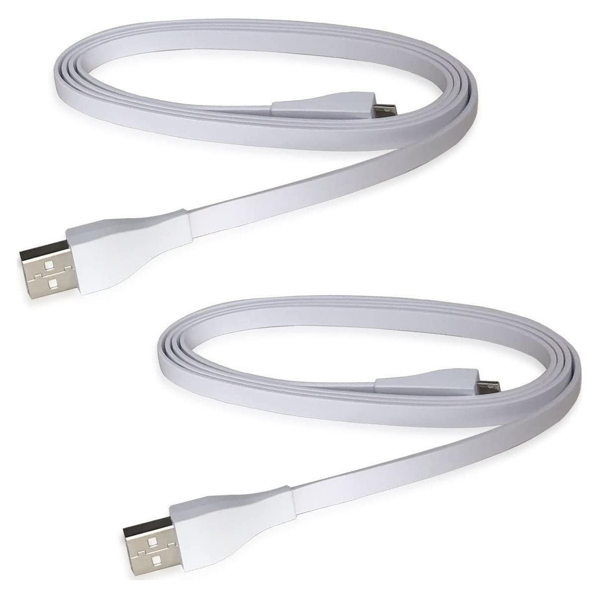 Cable de Carga USB QJYTH 1.2m para UE Boom y Wonderboom - 2 PCS Blanco