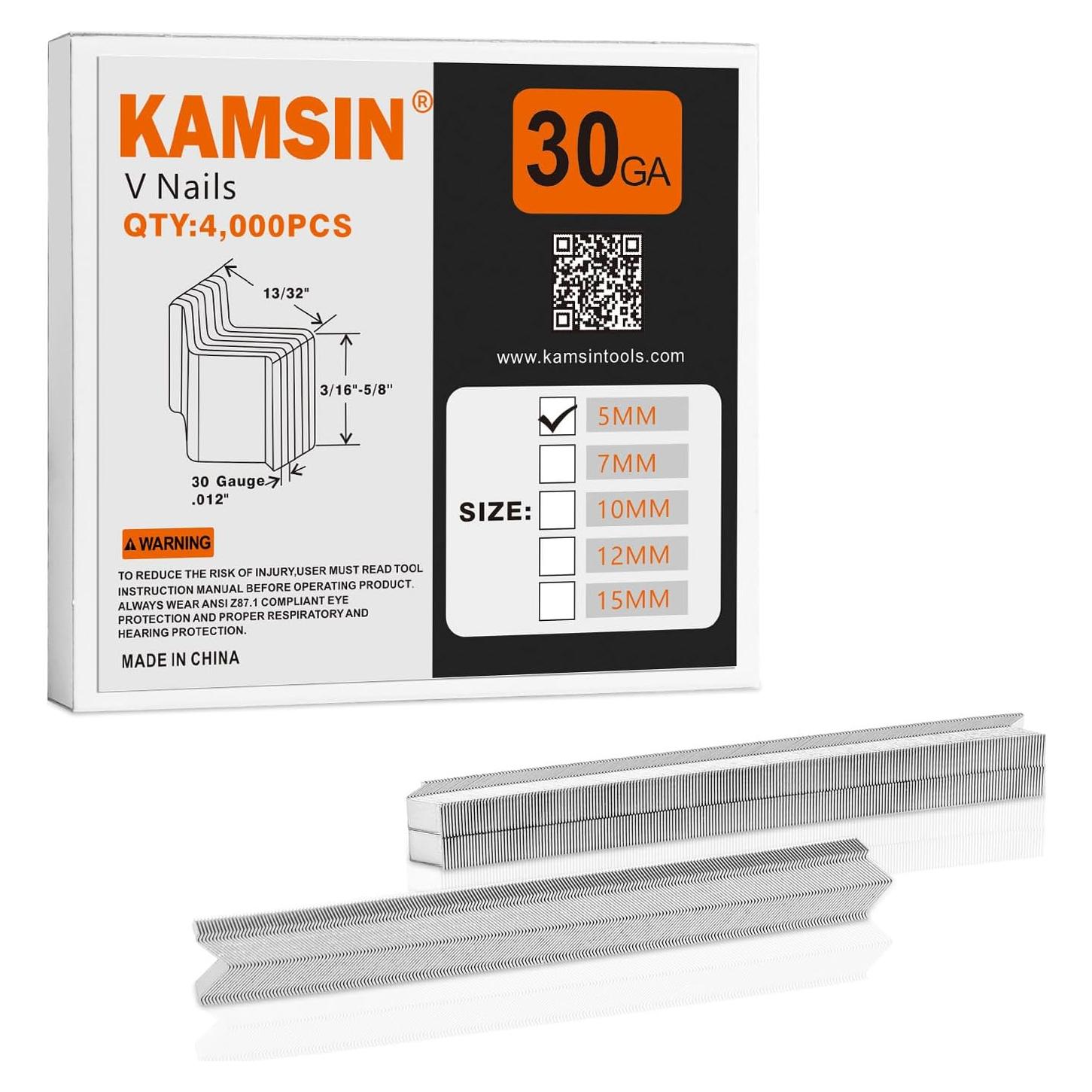 Clavos en V KAMSIN 5mm para Marcos de Imagen - 4000 PCS