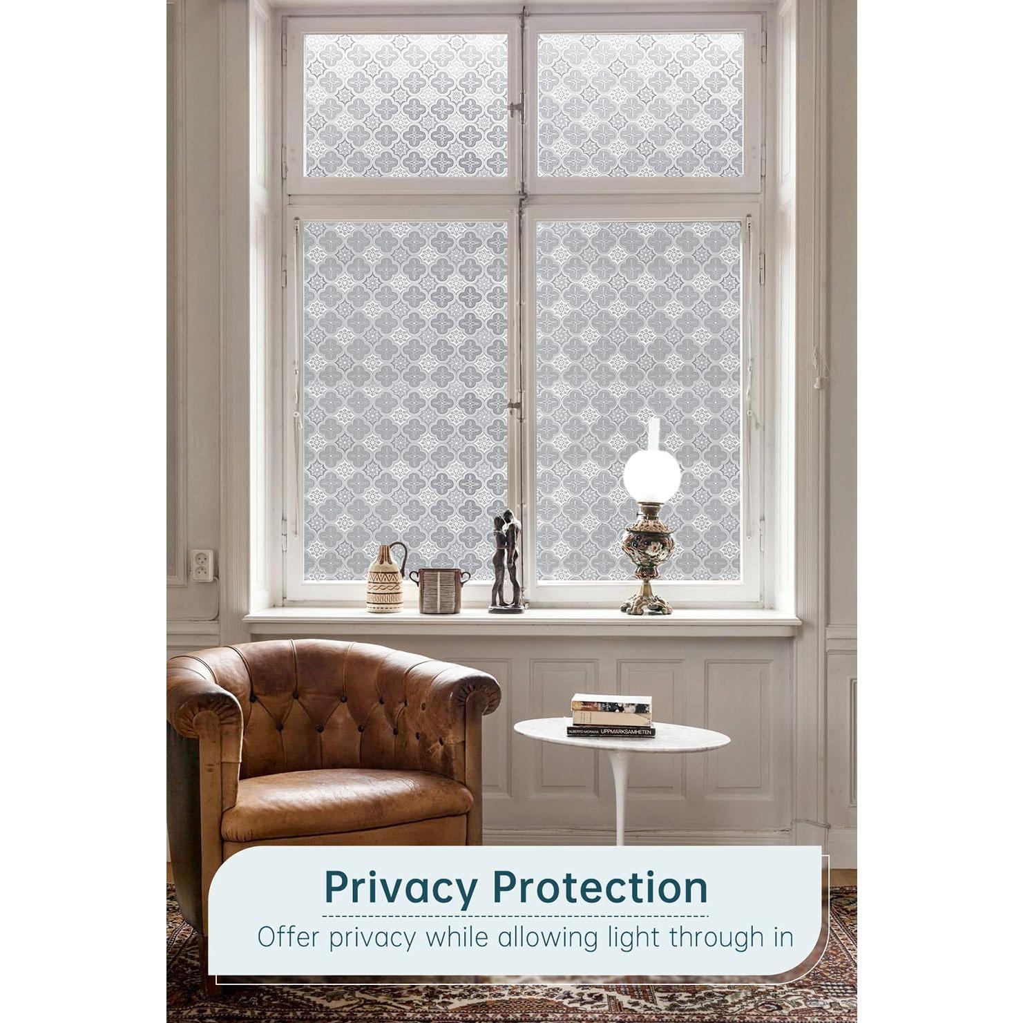 Película de Ventana Opaca DULEIXUFHEE 45x300cm 3D UV