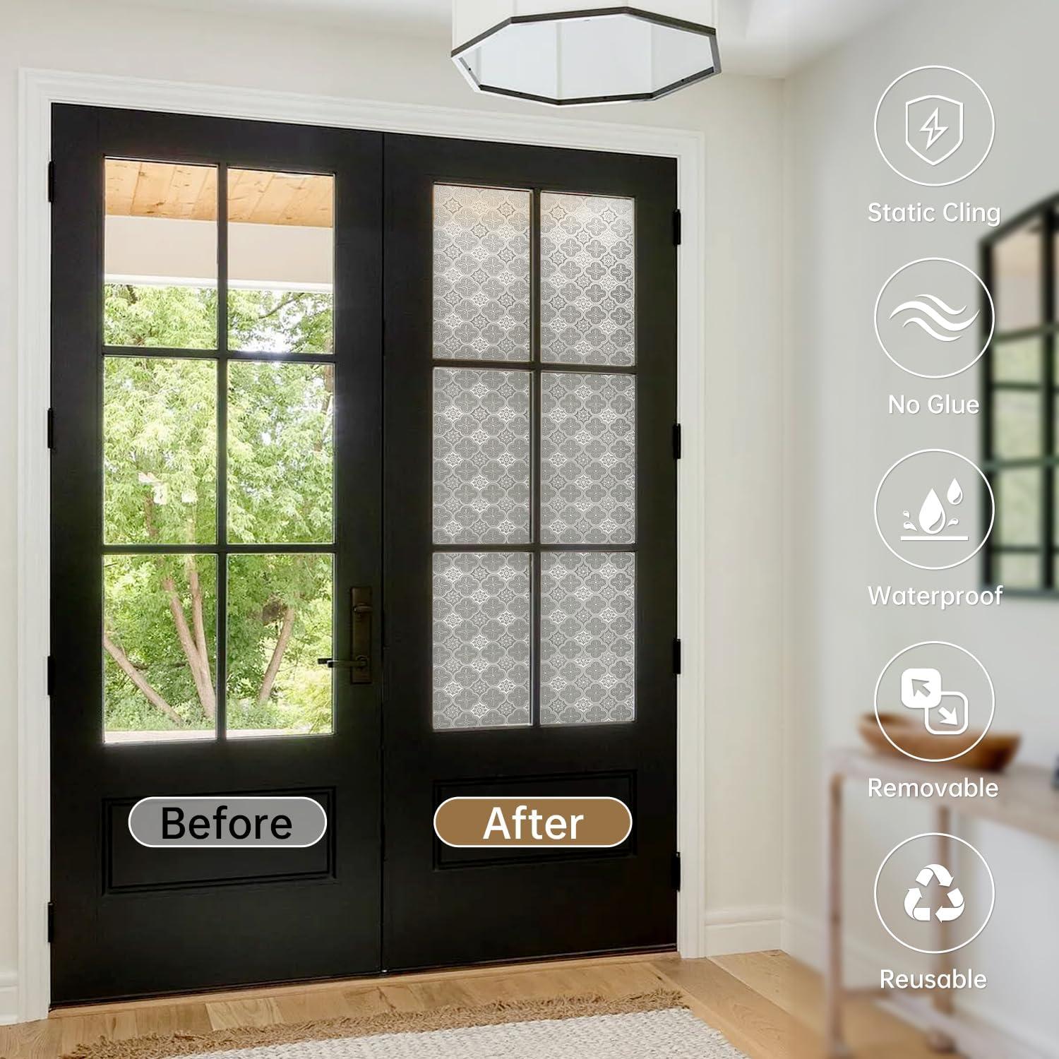 Película de Ventana Opaca DULEIXUFHEE 45x300cm 3D UV