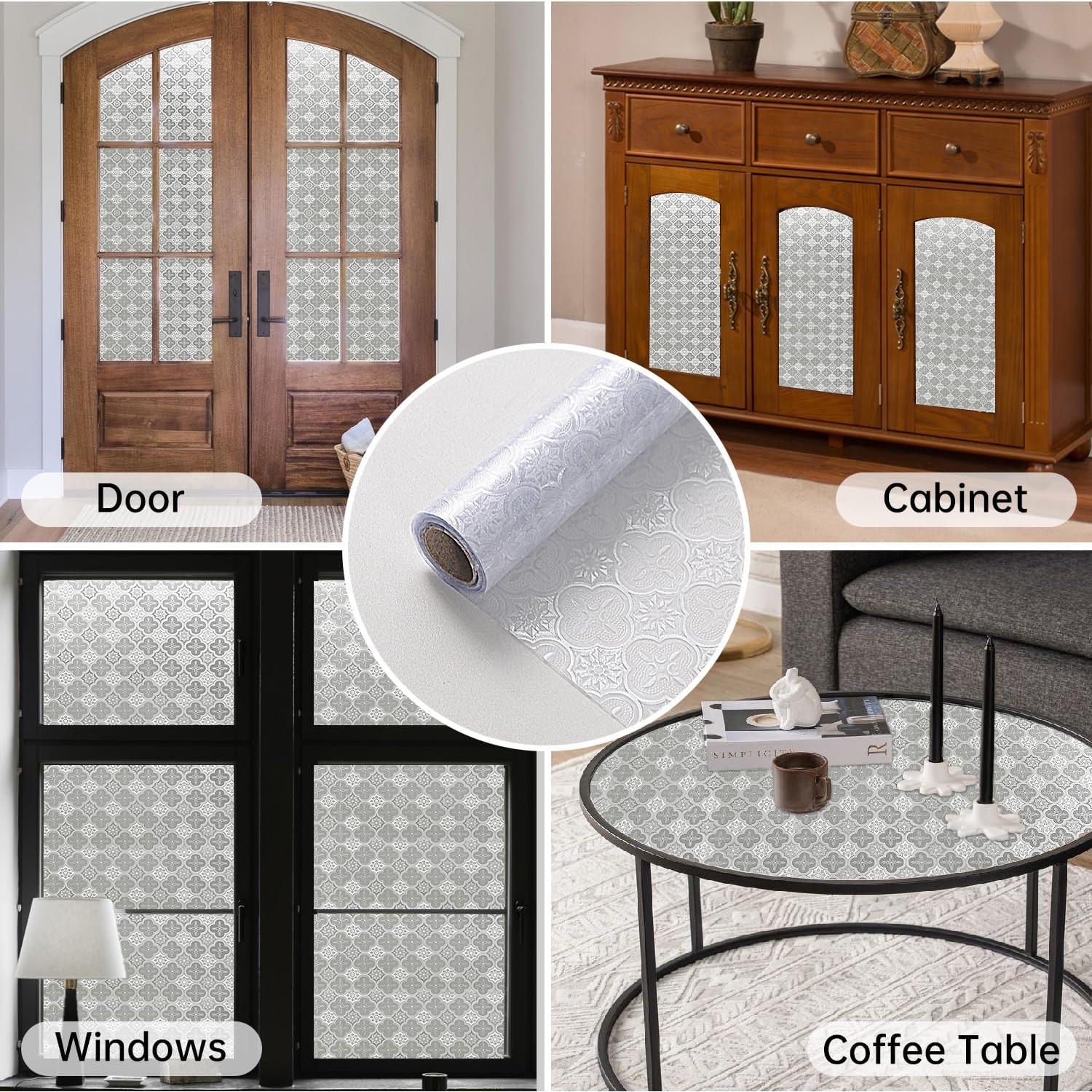 Película de Ventana Opaca DULEIXUFHEE 45x300cm 3D UV