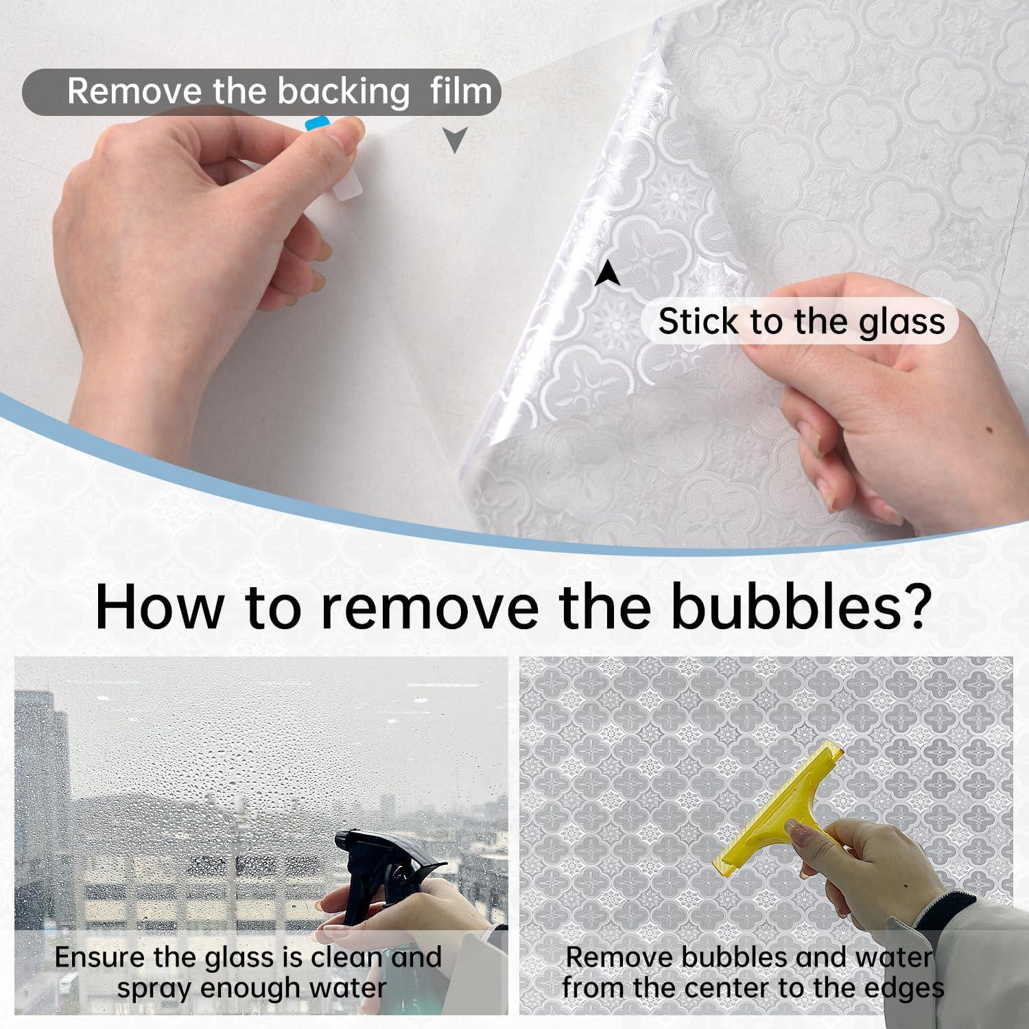 Película de Ventana Opaca DULEIXUFHEE 45x300cm 3D UV