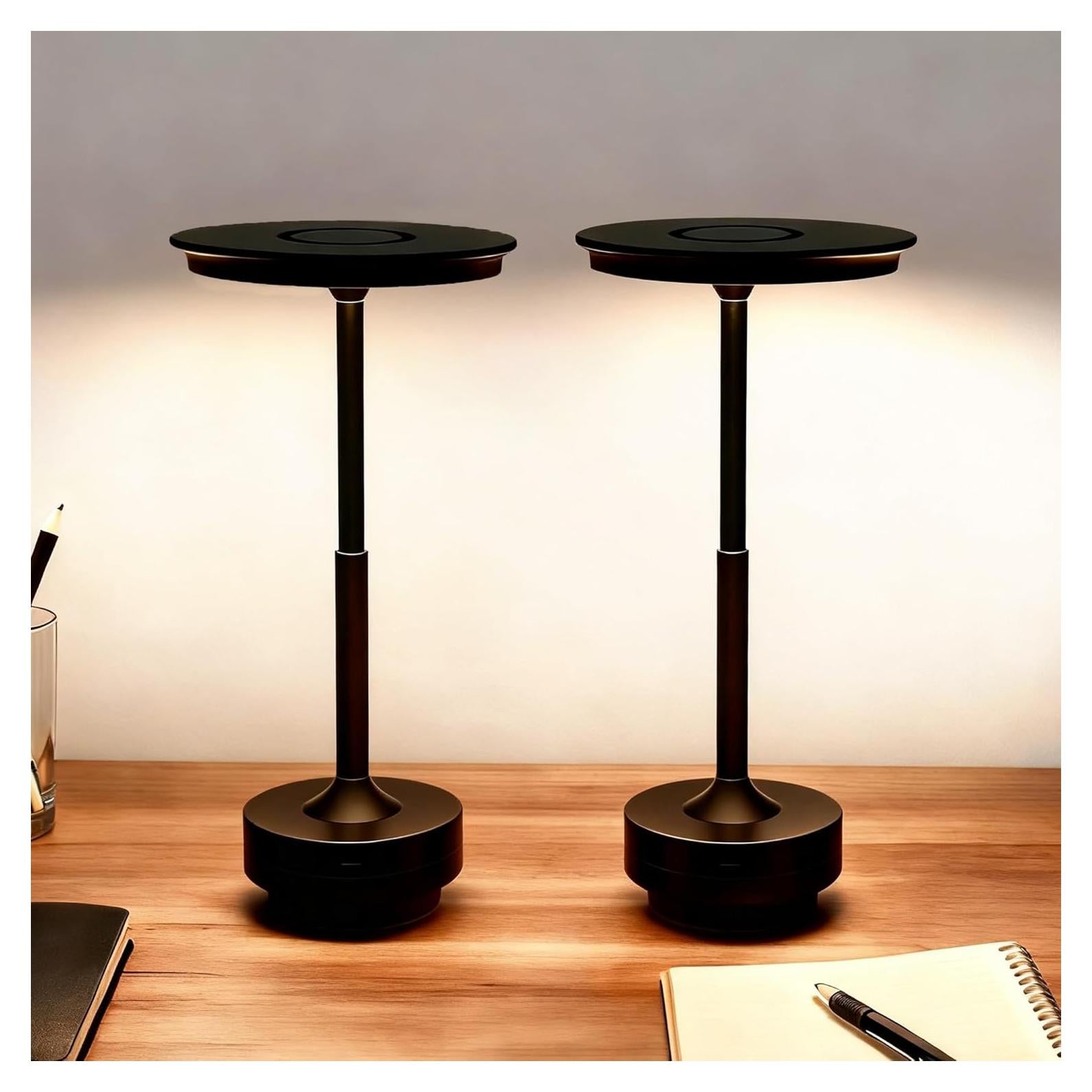 Lámpara de Mesa Inalámbrica LUSHARBOR 5200mAh Táctil 3 Colores