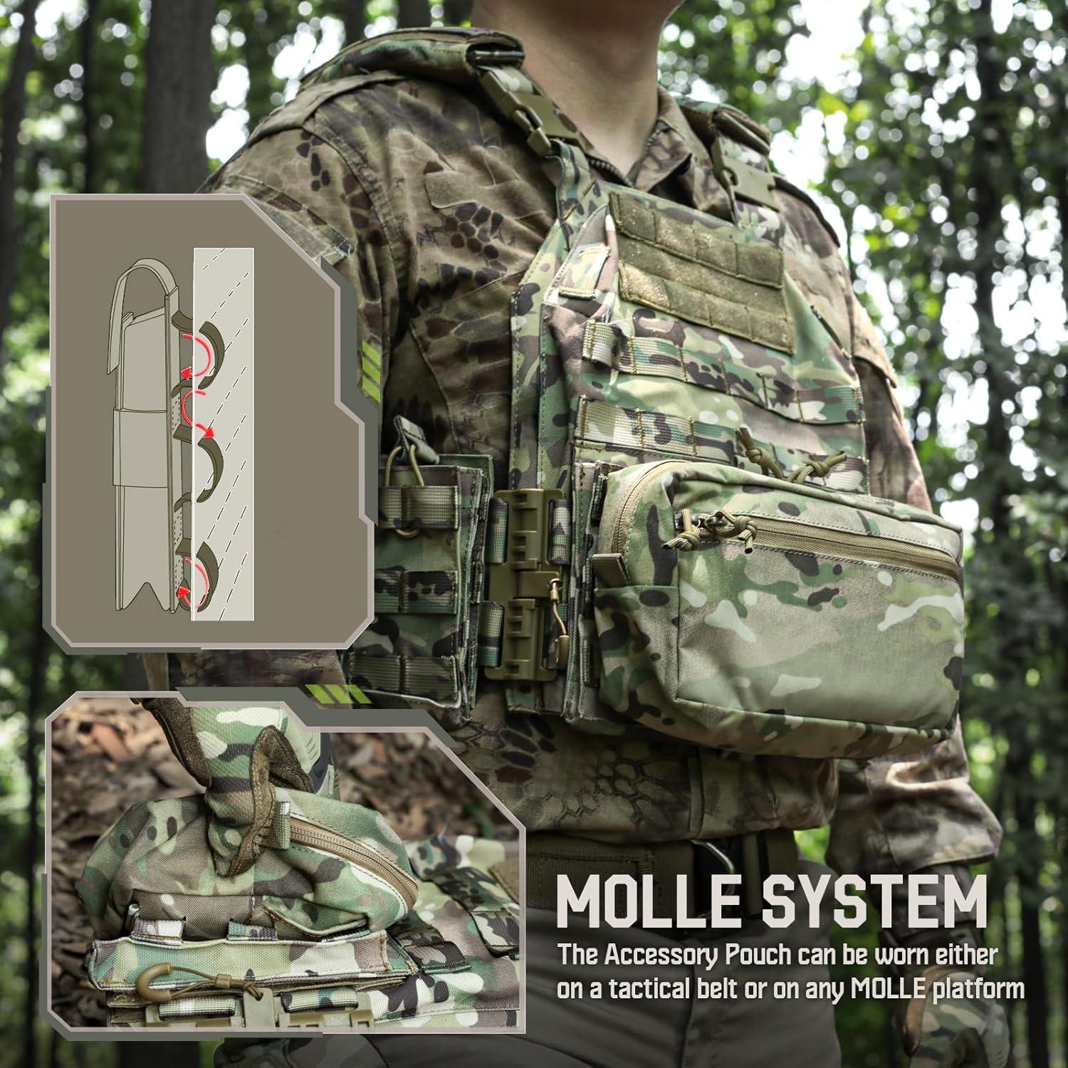 Bolsa Administrativa Molle WYNEX GP Táctica 23x12.6x7.5cm