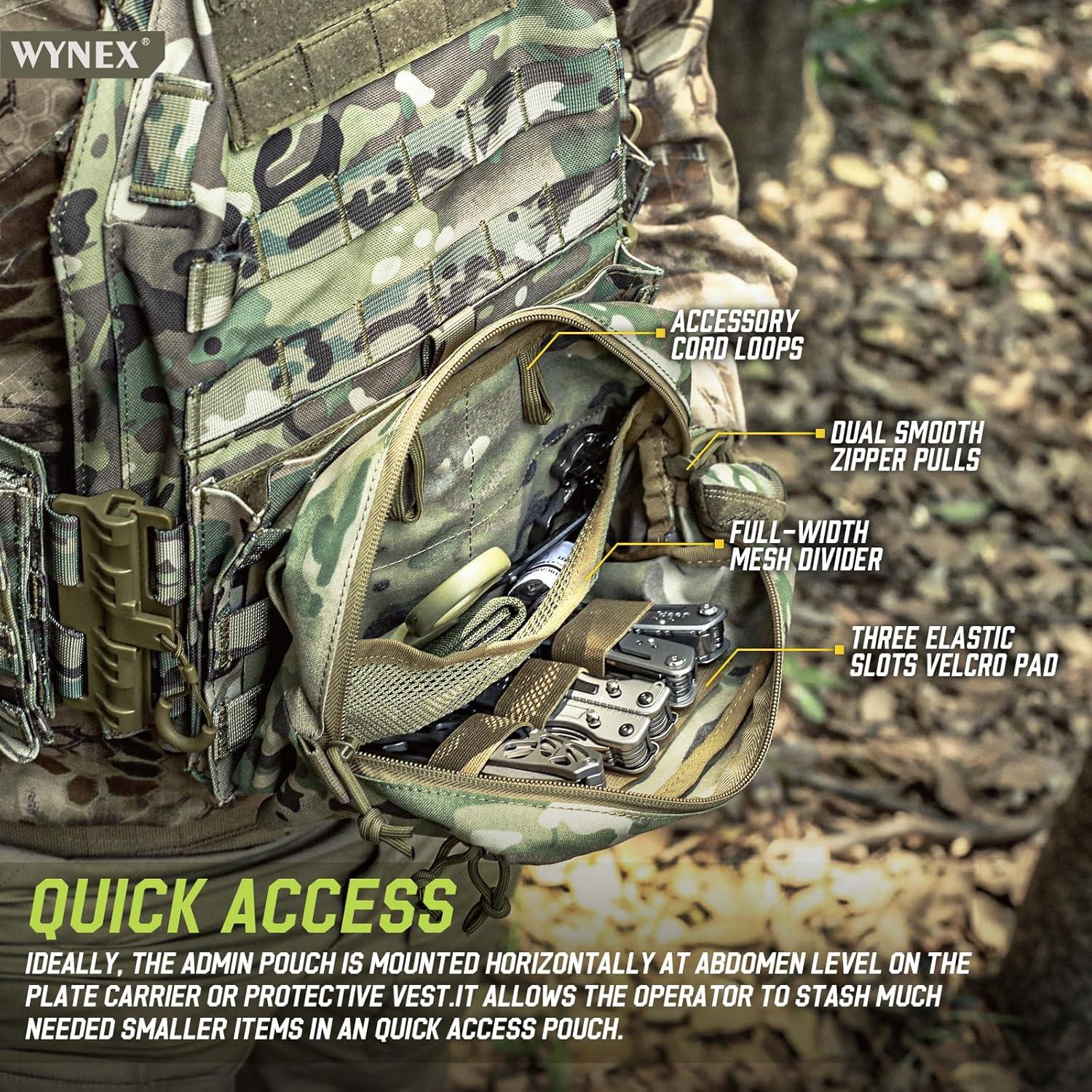 Bolsa Administrativa Molle WYNEX GP Táctica 23x12.6x7.5cm