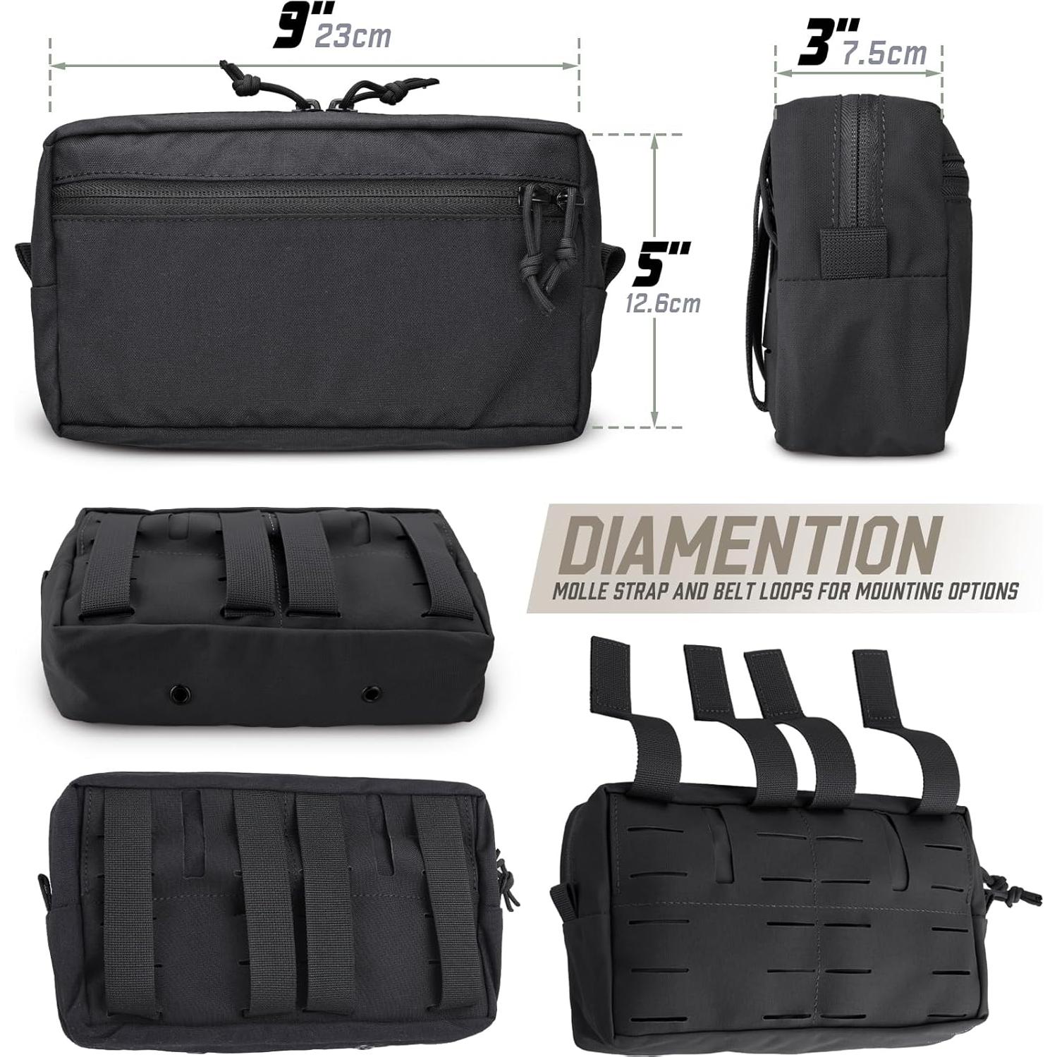 Bolsa Administrativa Molle WYNEX GP Táctica 23x12.6x7.5cm