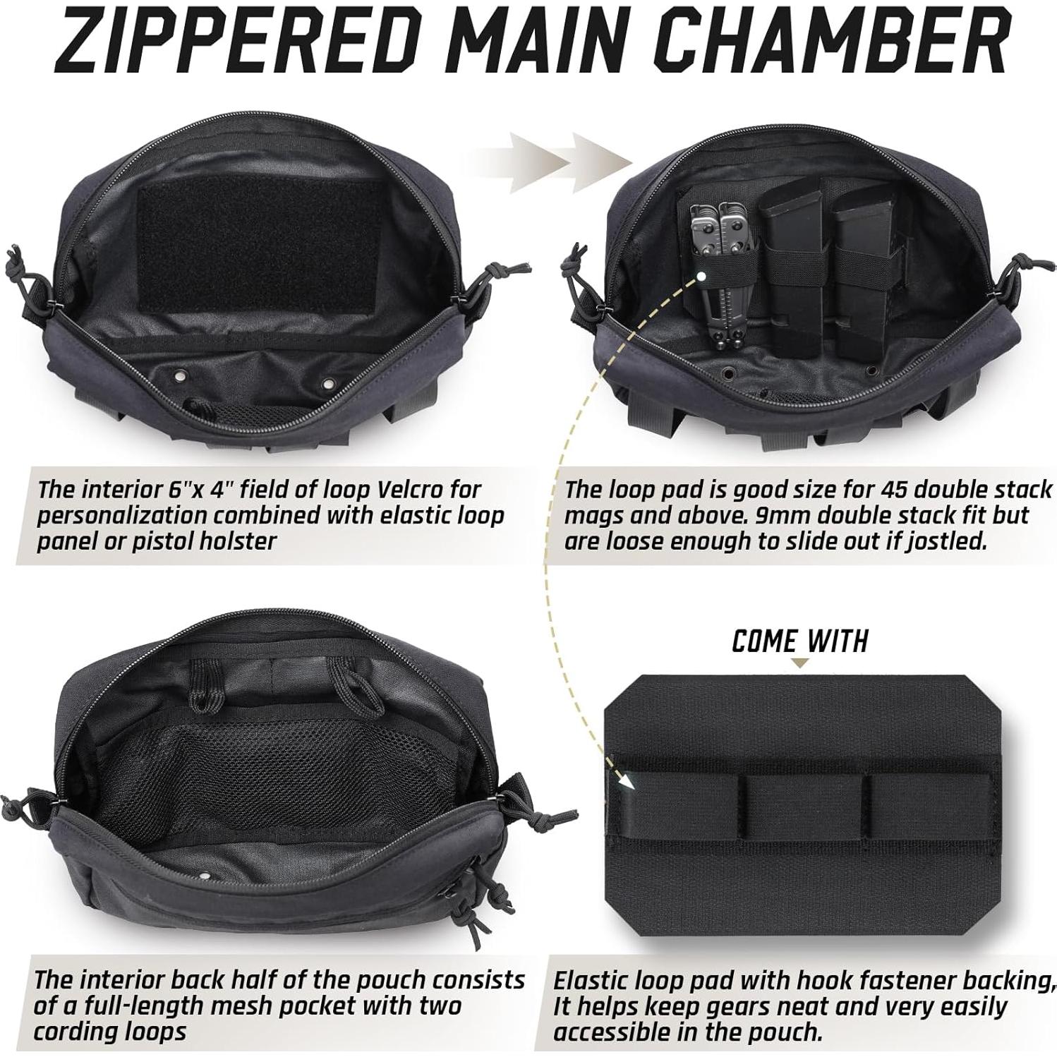 Bolsa Administrativa Molle WYNEX GP Táctica 23x12.6x7.5cm