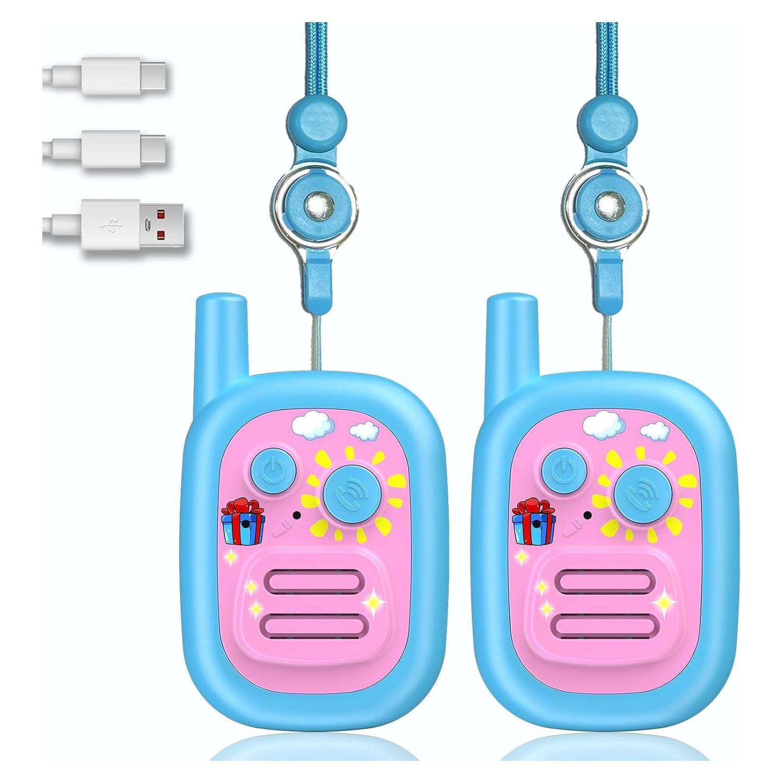 Walkie Talkies Recargables para Niños WITPAW 3 KM Azul