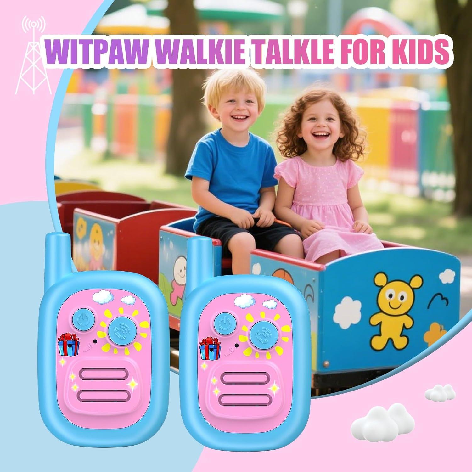 Walkie Talkies Recargables para Niños WITPAW 3 KM Azul