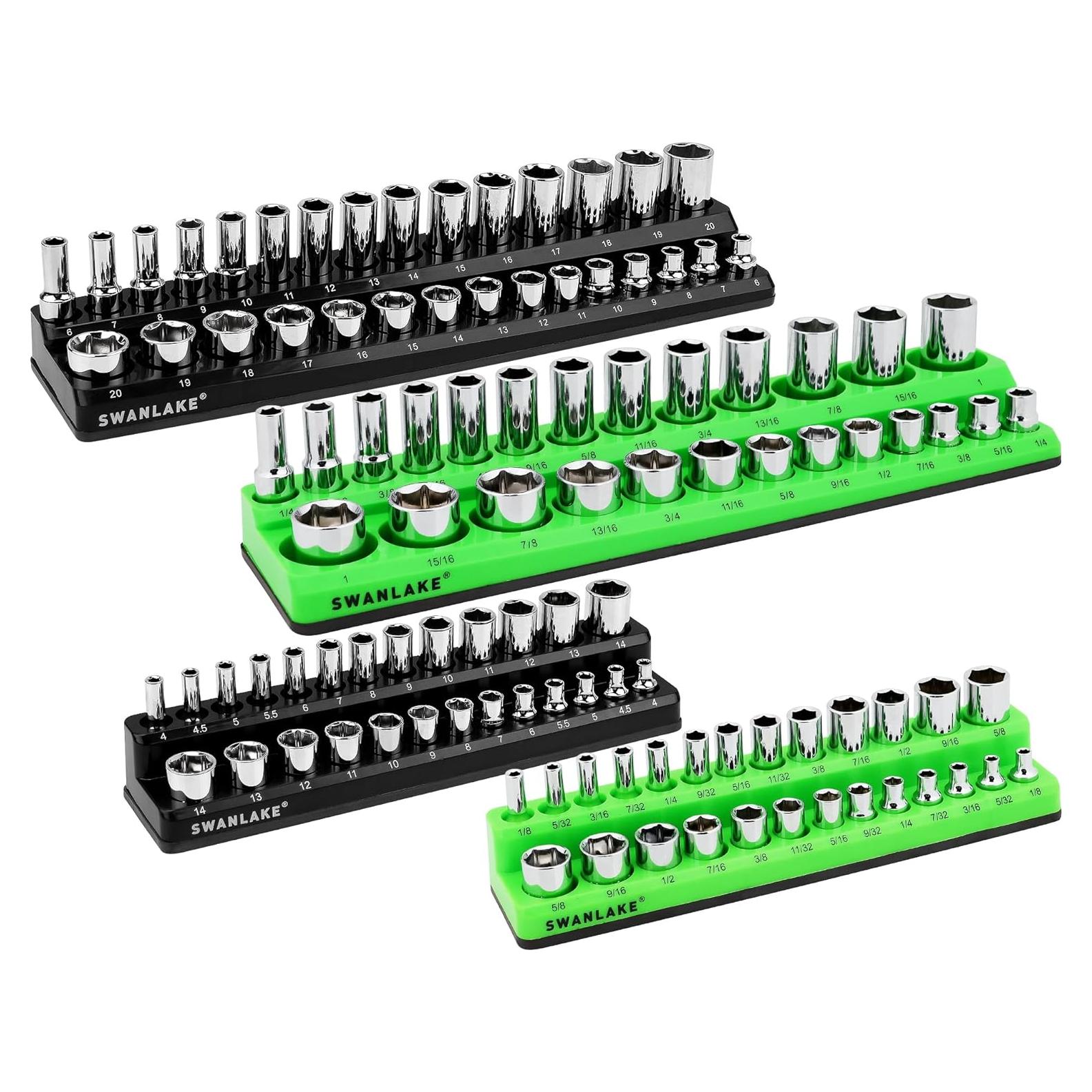 Juego de Organizadores de Sockets Magnéticos 4 Piezas Swanlake