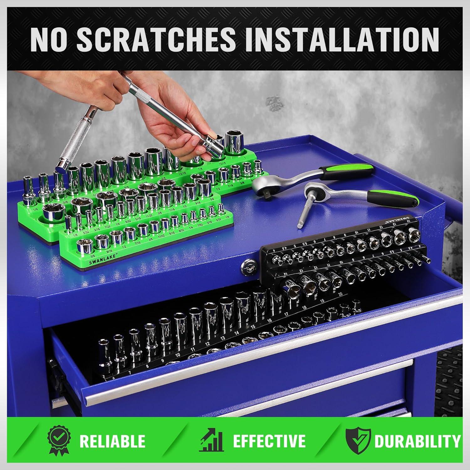 Juego de Organizadores de Sockets Magnéticos 4 Piezas Swanlake