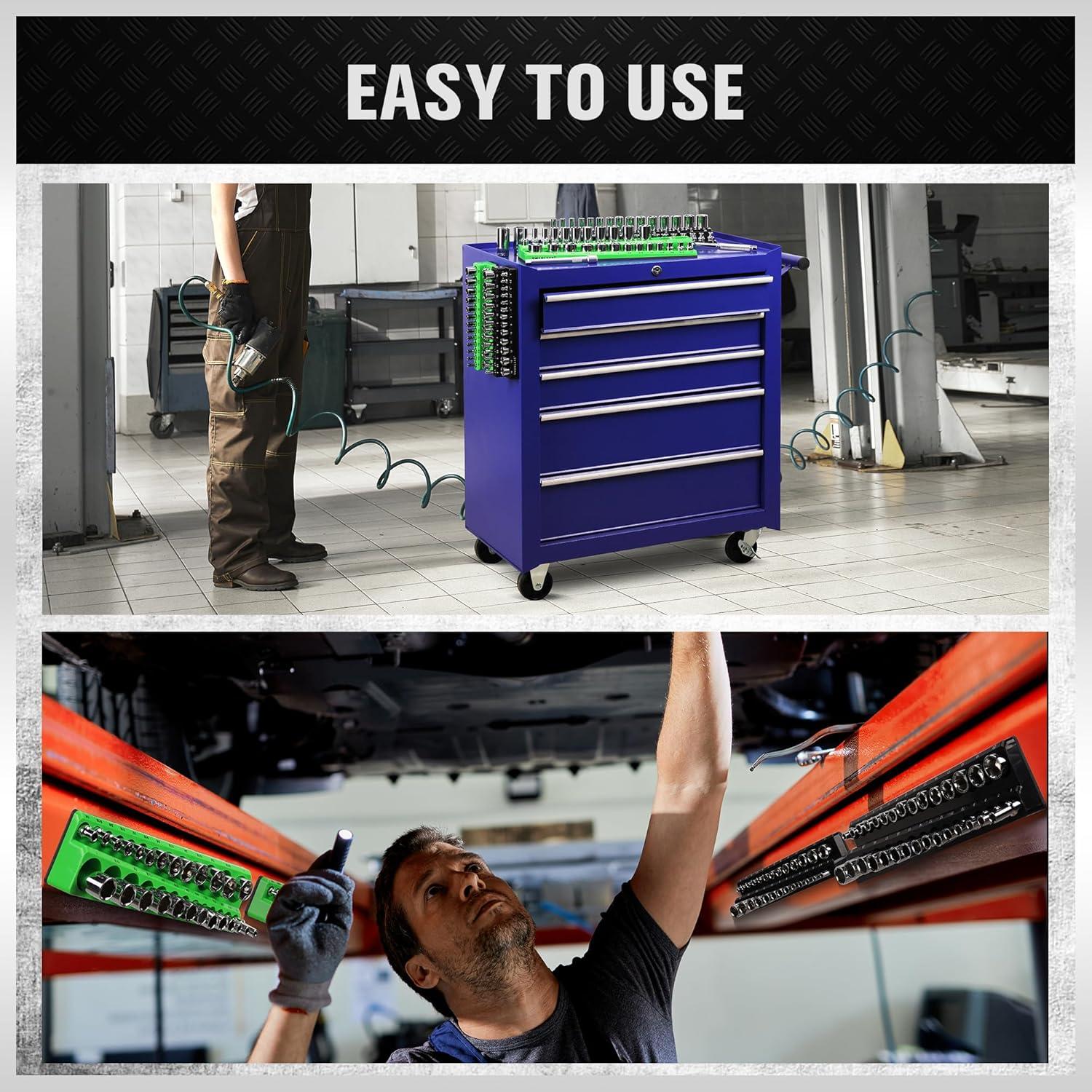 Juego de Organizadores de Sockets Magnéticos 4 Piezas Swanlake