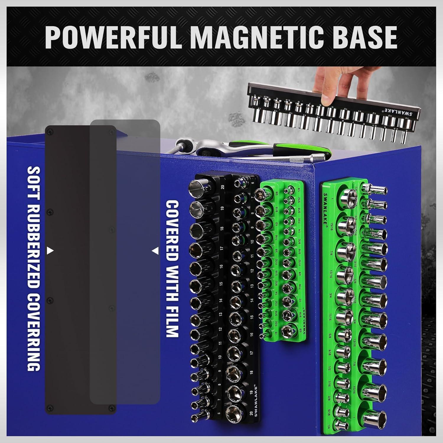 Juego de Organizadores de Sockets Magnéticos 4 Piezas Swanlake