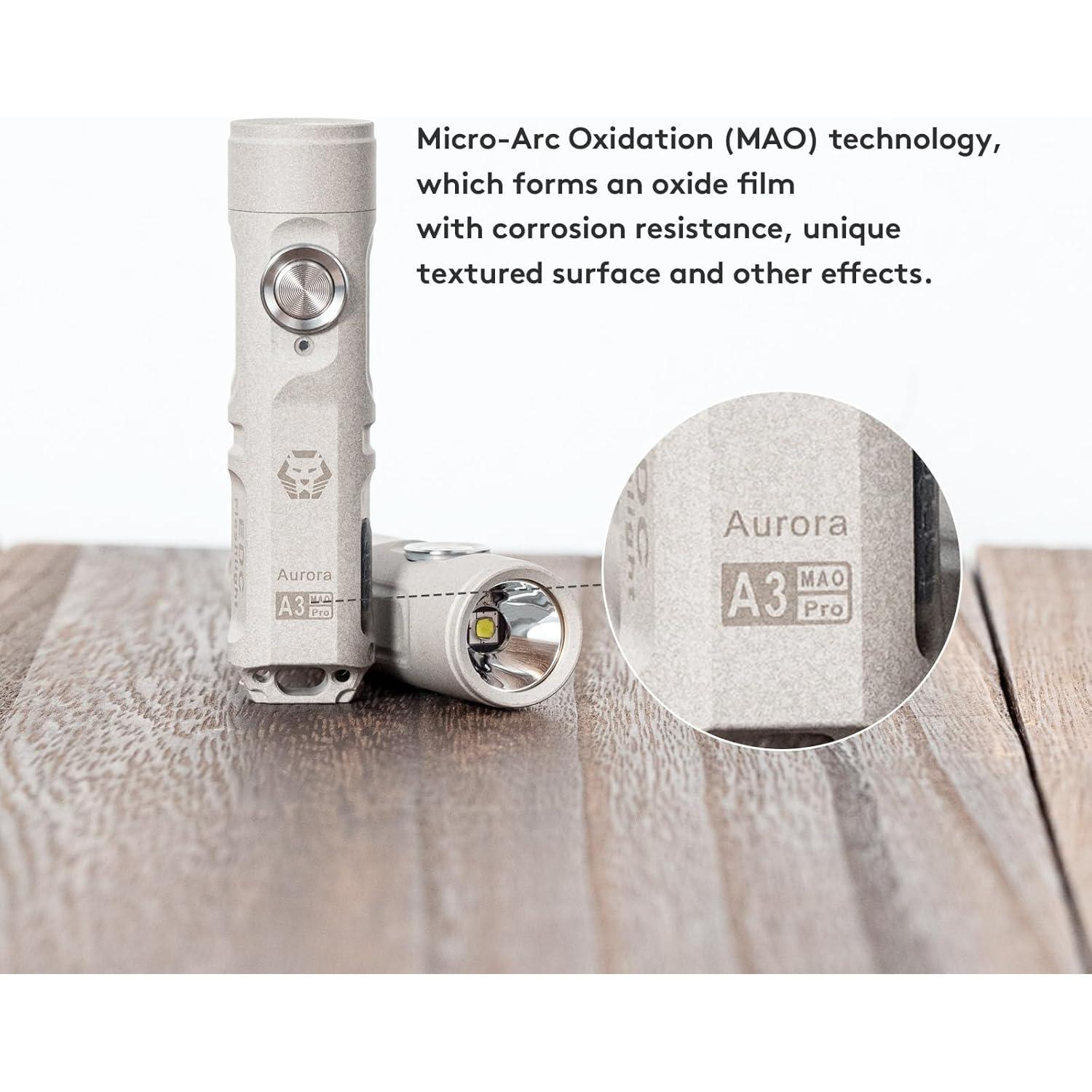 Linterna RovyVon A3 Pro G4 Recargable USB-C 650 Lúmenes