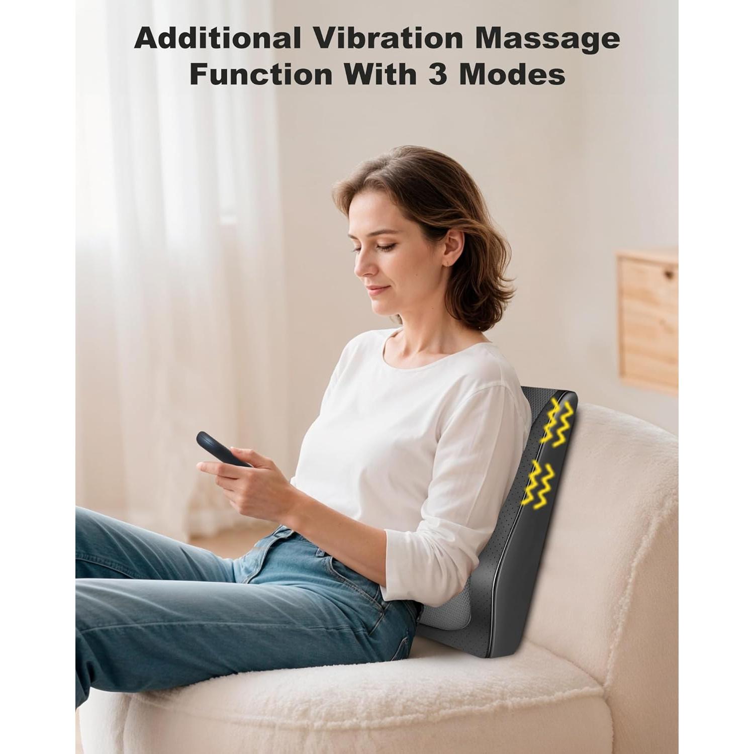 Masajeador de Cuello Shiatsu Snailax SL-128C-2 Inalámbrico con Calor