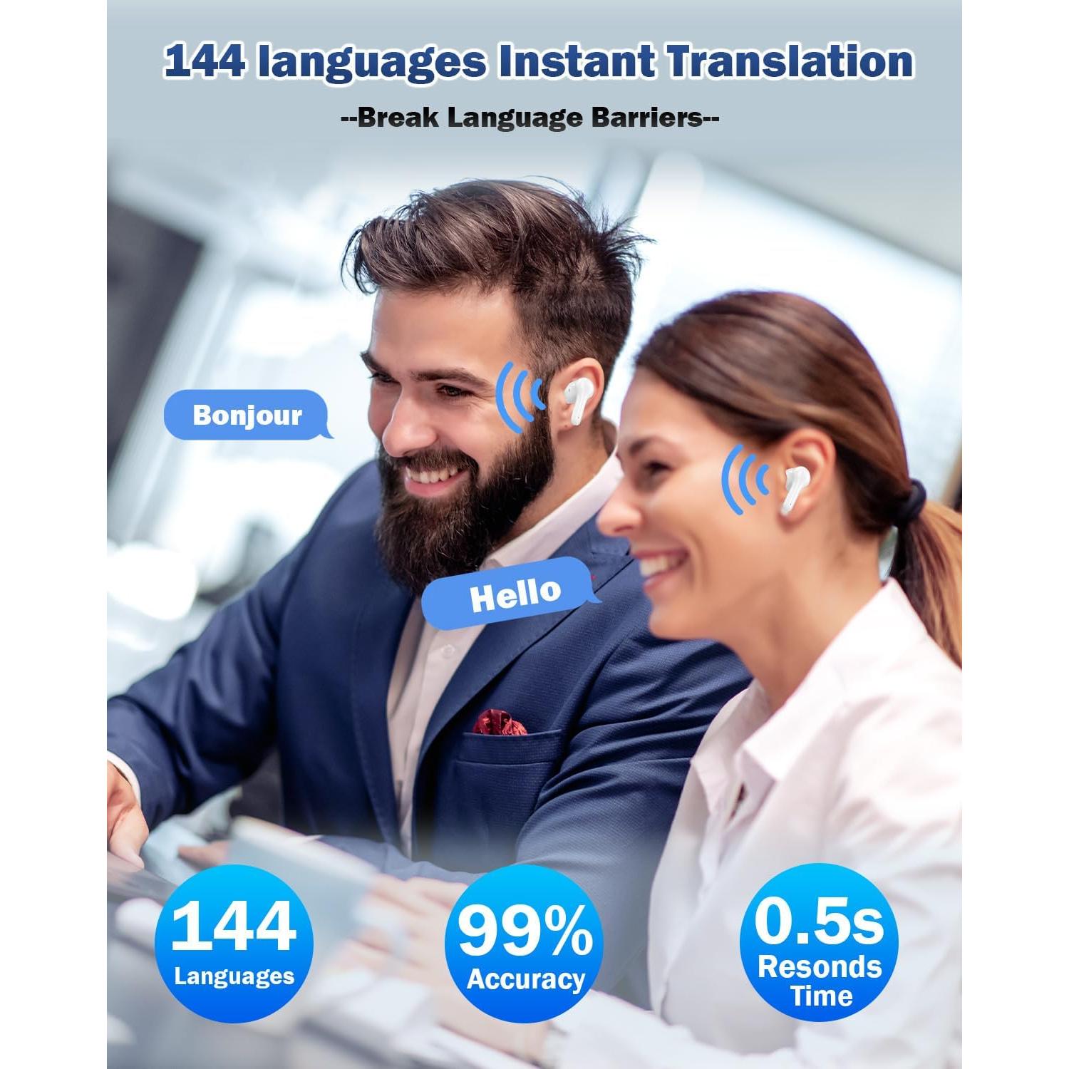 Auriculares Traductores Wooask M6 Bluetooth 3 en 1 Offline 144 Idiomas
