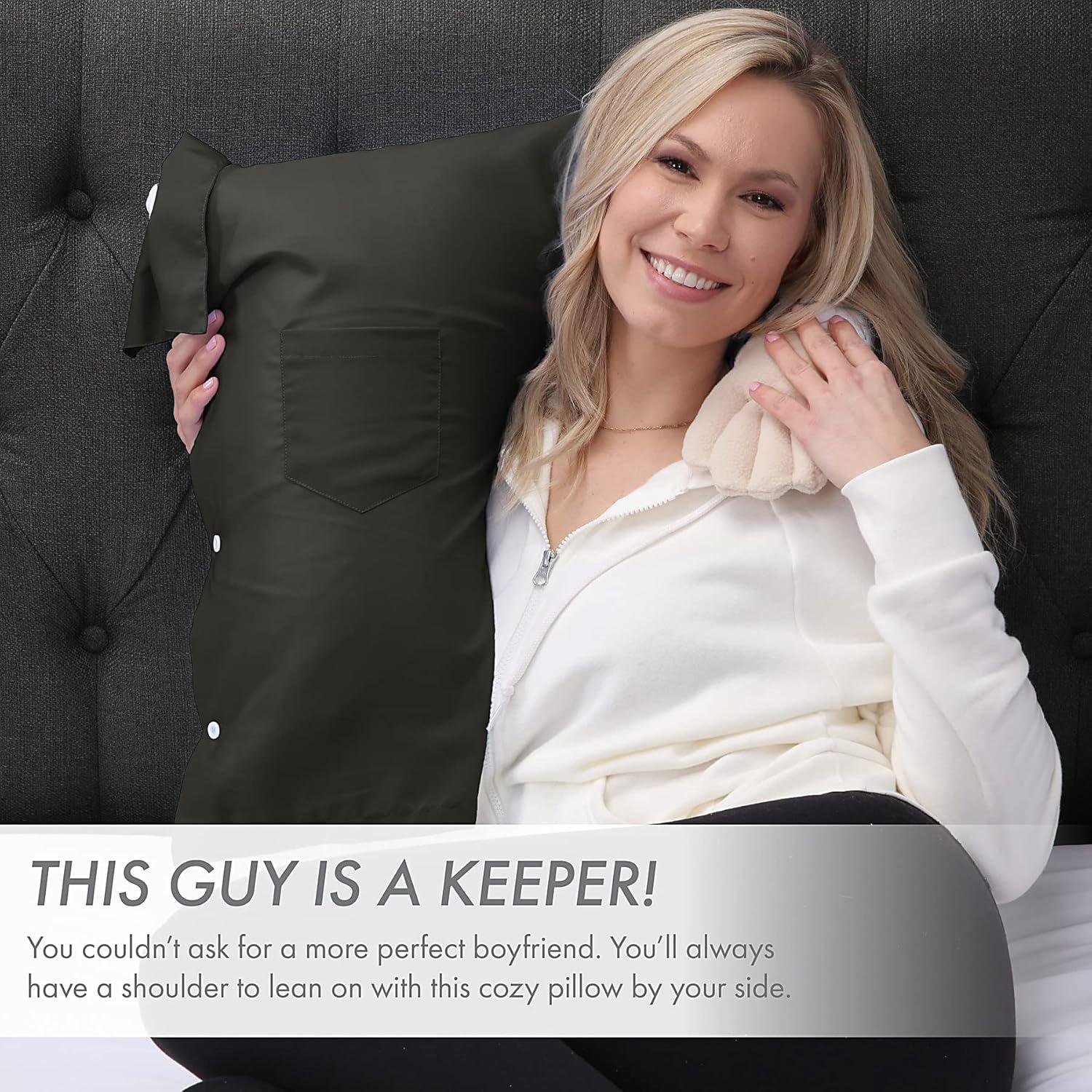 Cojín Novio Grande Negro - Microperlas, Algodón, 15.24 cm