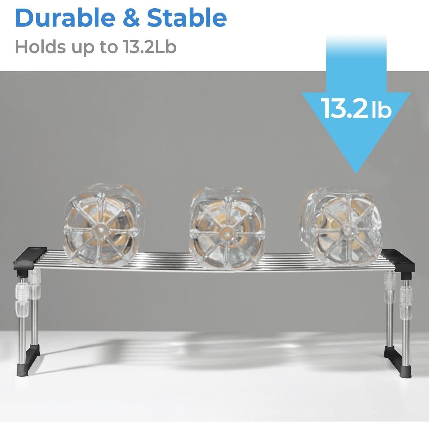 Organizador de Gabinete Expandible Carrotez Ajustable Negro 30-50 cm