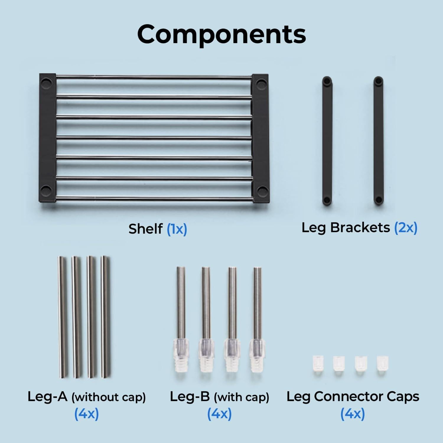 Organizador de Gabinete Expandible Carrotez Ajustable Negro 30-50 cm