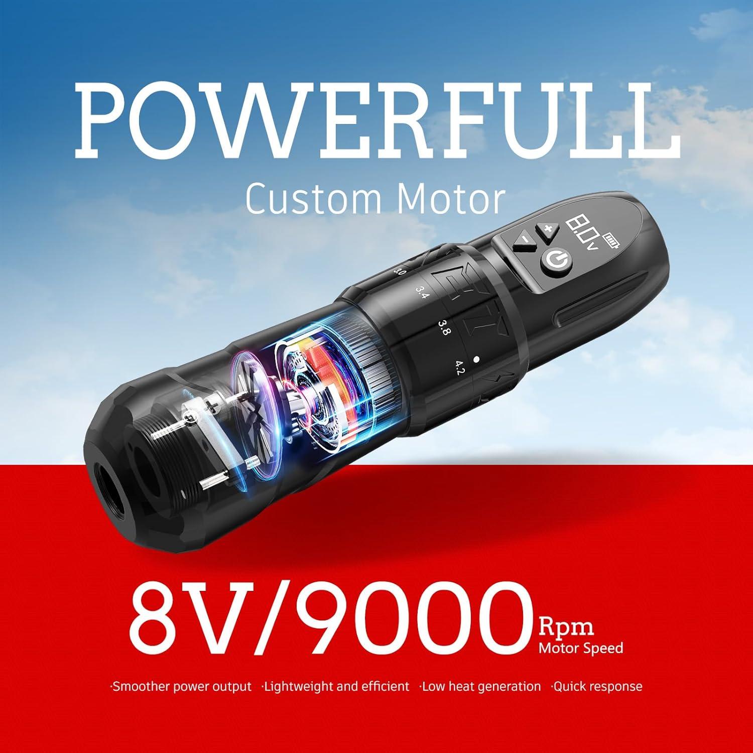 Kit de Máquina de Tatuaje Inalámbrica Xnet con Batería 1800mAh