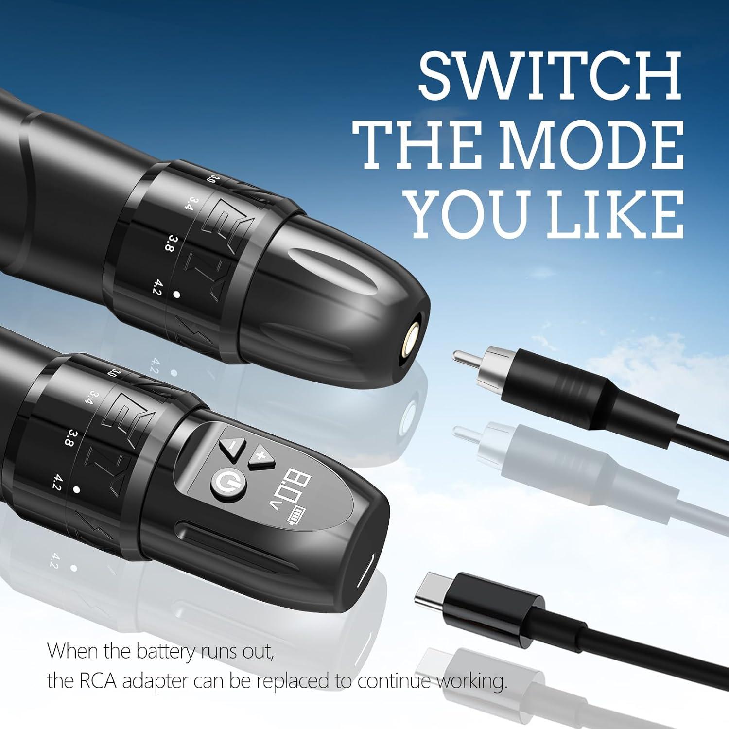 Kit de Máquina de Tatuaje Inalámbrica Xnet con Batería 1800mAh