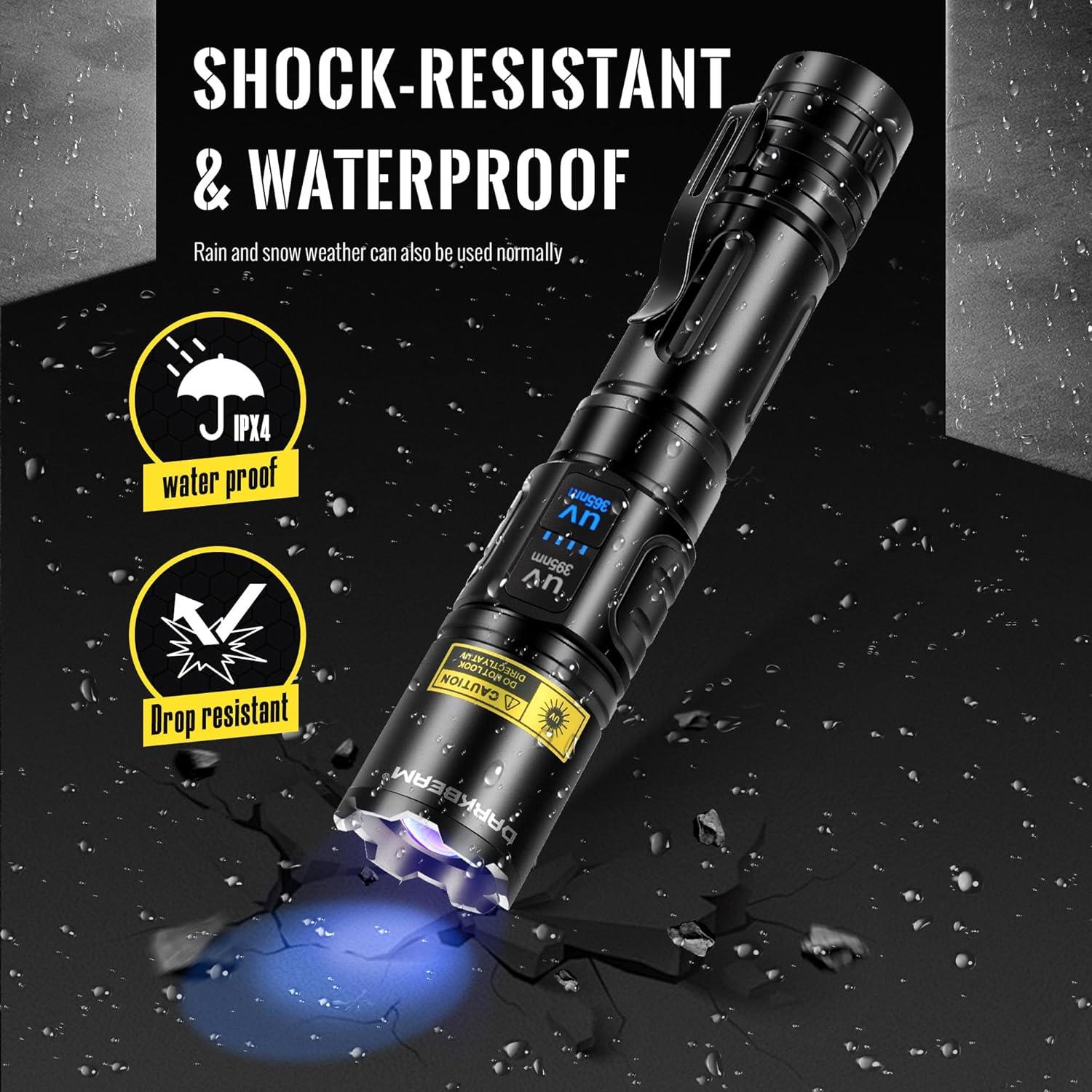 Linterna UV DUAL DARKBEAM A900 365nm 395nm Recargable USB