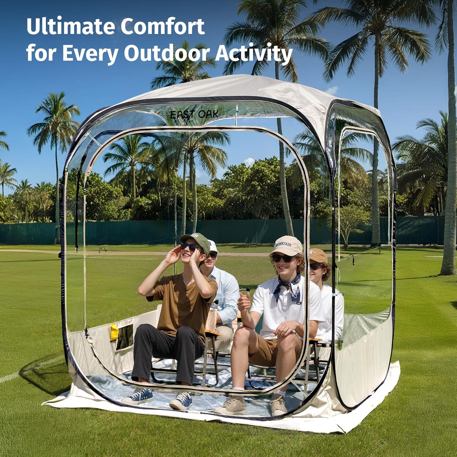 Tienda Deportiva EAST OAK 1.27x1.27m para Climas y Eventos