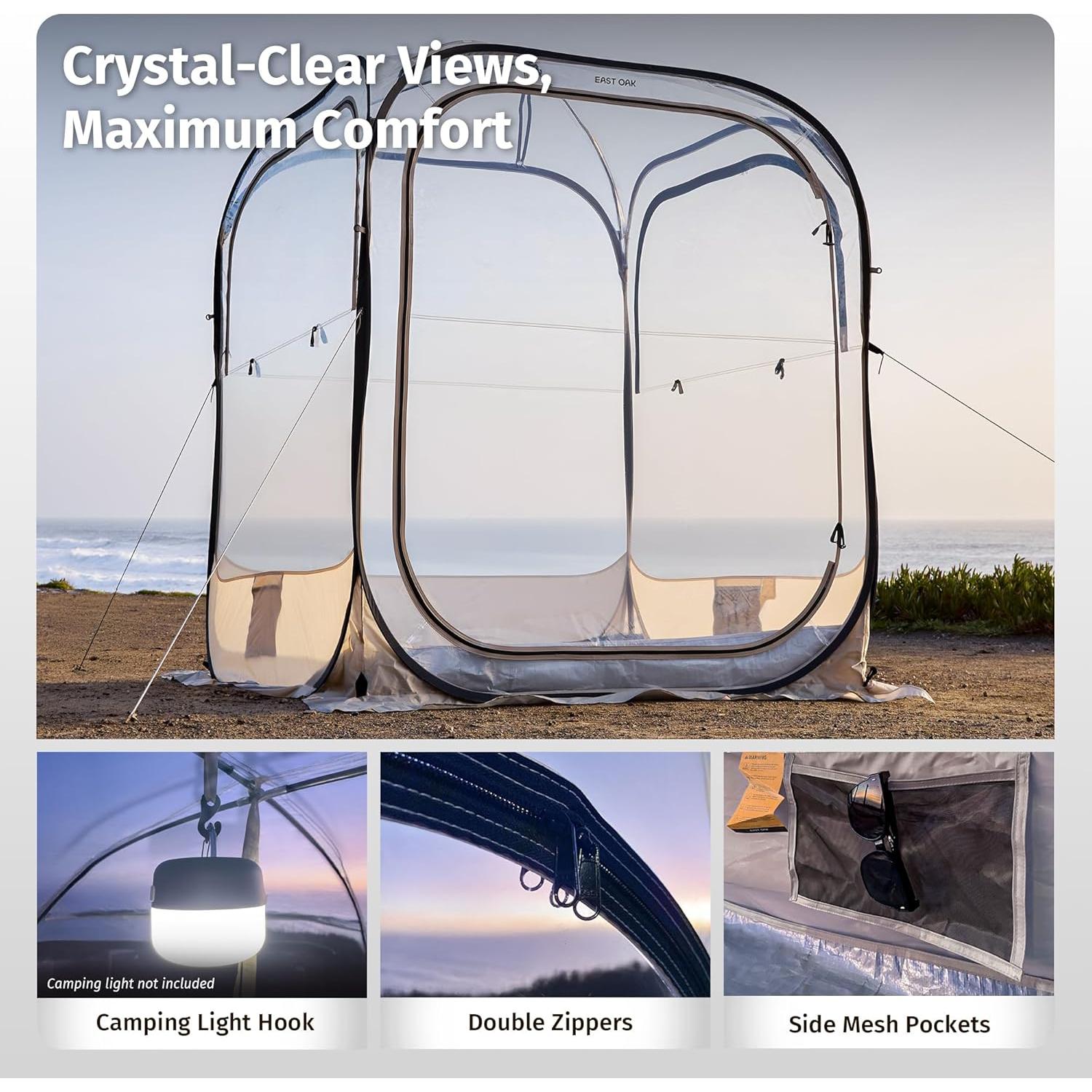 Tienda Deportiva EAST OAK 1.27x1.27m para Climas y Eventos