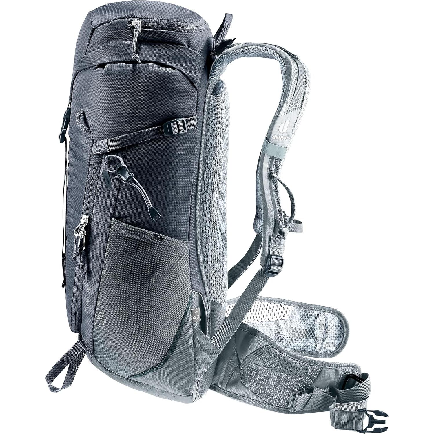 Mochila Deuter Trail 18L Negra para Montañismo y Excursionismo