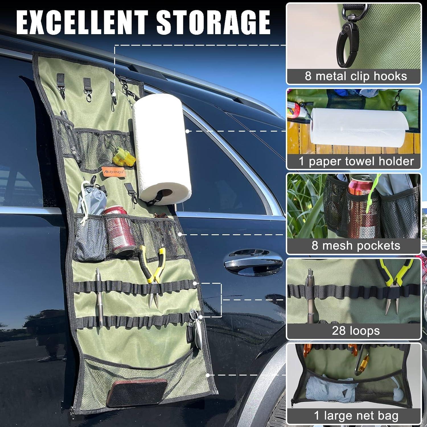 Organizador Colgante AYAMAYA para Camping 101.6x40 cm Verde