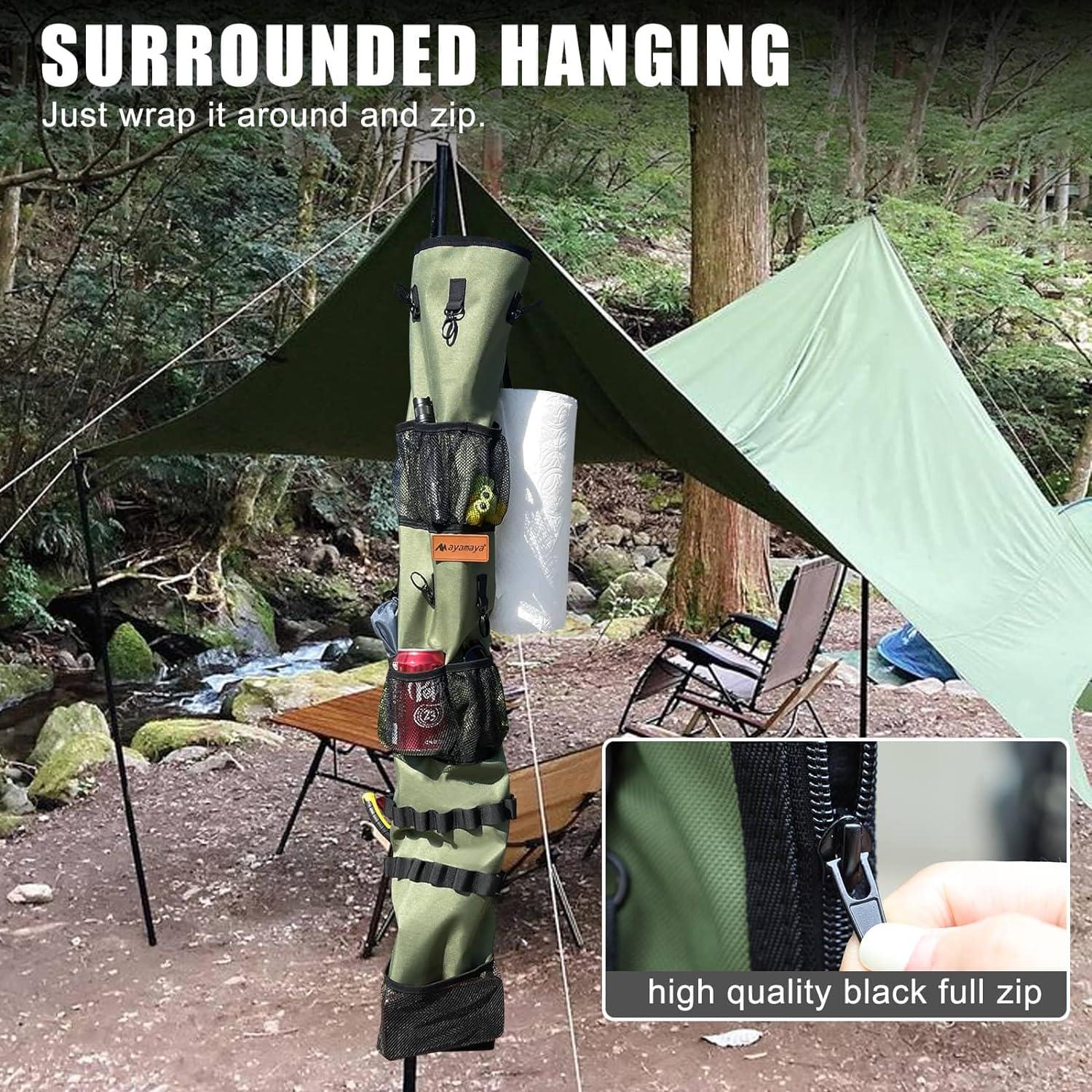 Organizador Colgante AYAMAYA para Camping 101.6x40 cm Verde