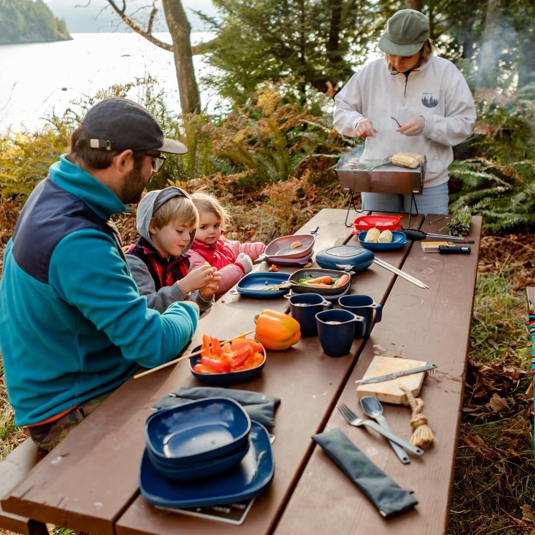 Kit de Comida de Camping UCO 4 Piezas Reciclado Rojo Chile