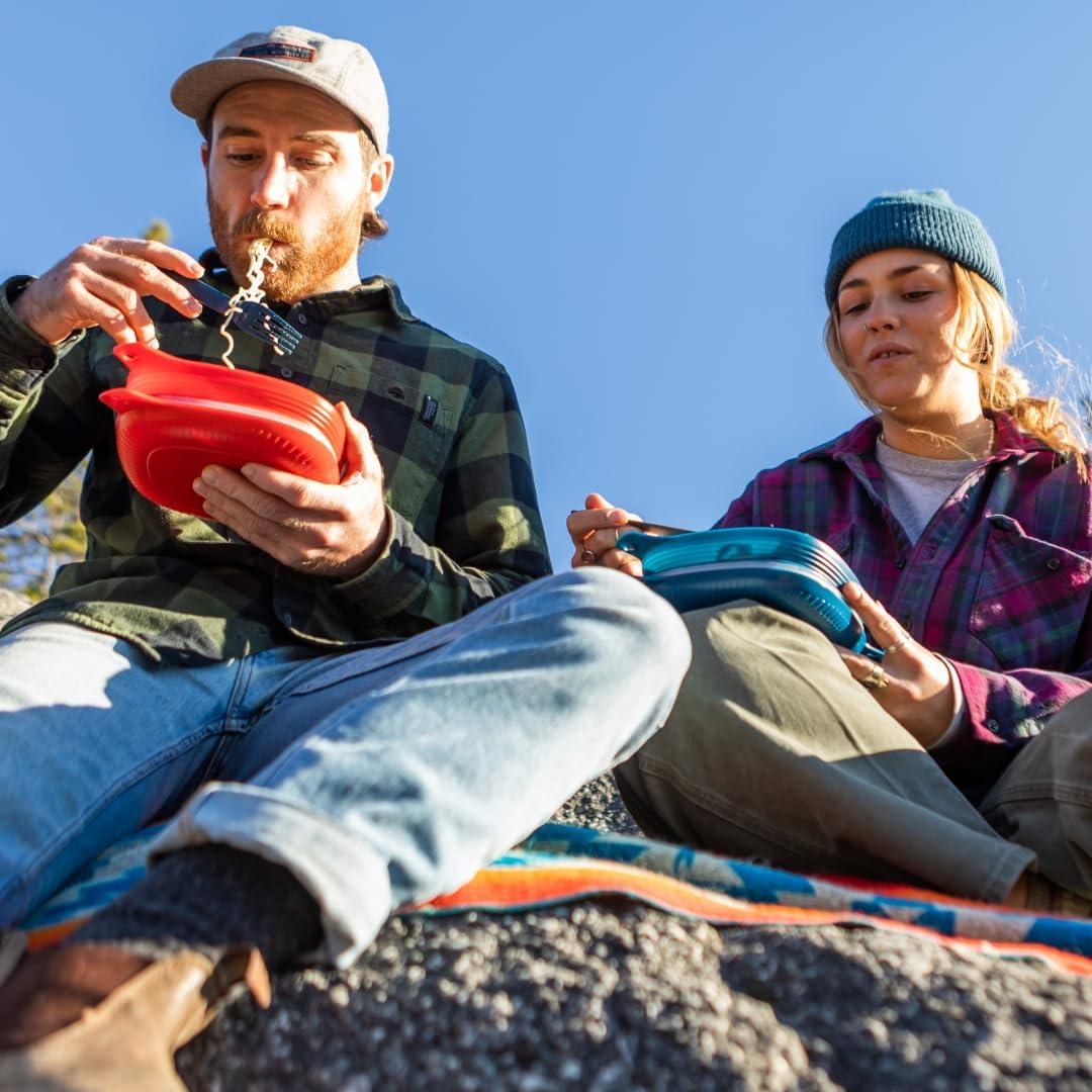 Kit de Comida de Camping UCO 4 Piezas Reciclado Rojo Chile