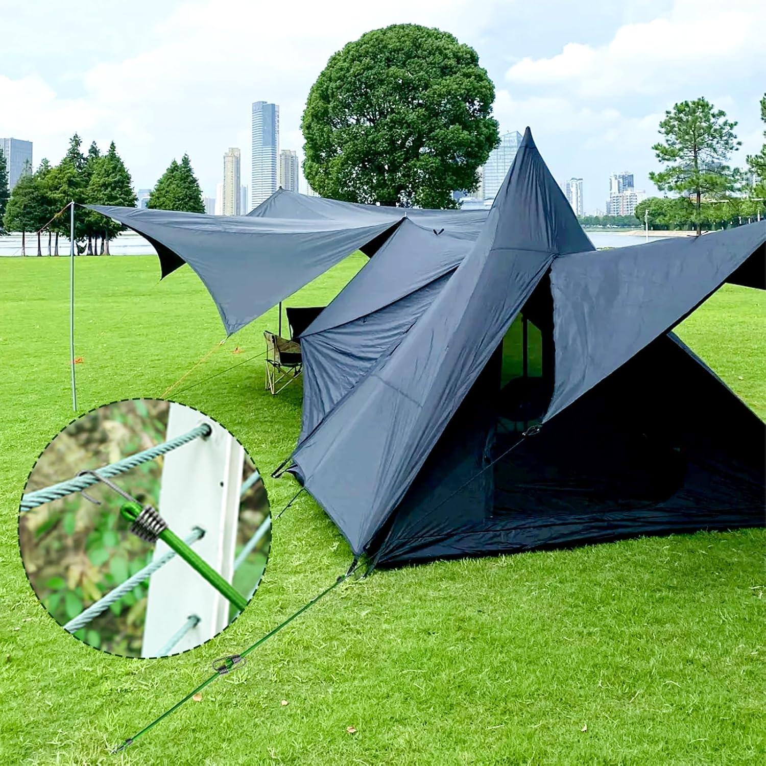 Cuerdas Bungee Pequeñas Genérico 30 Pcs 25.4 cm Verde