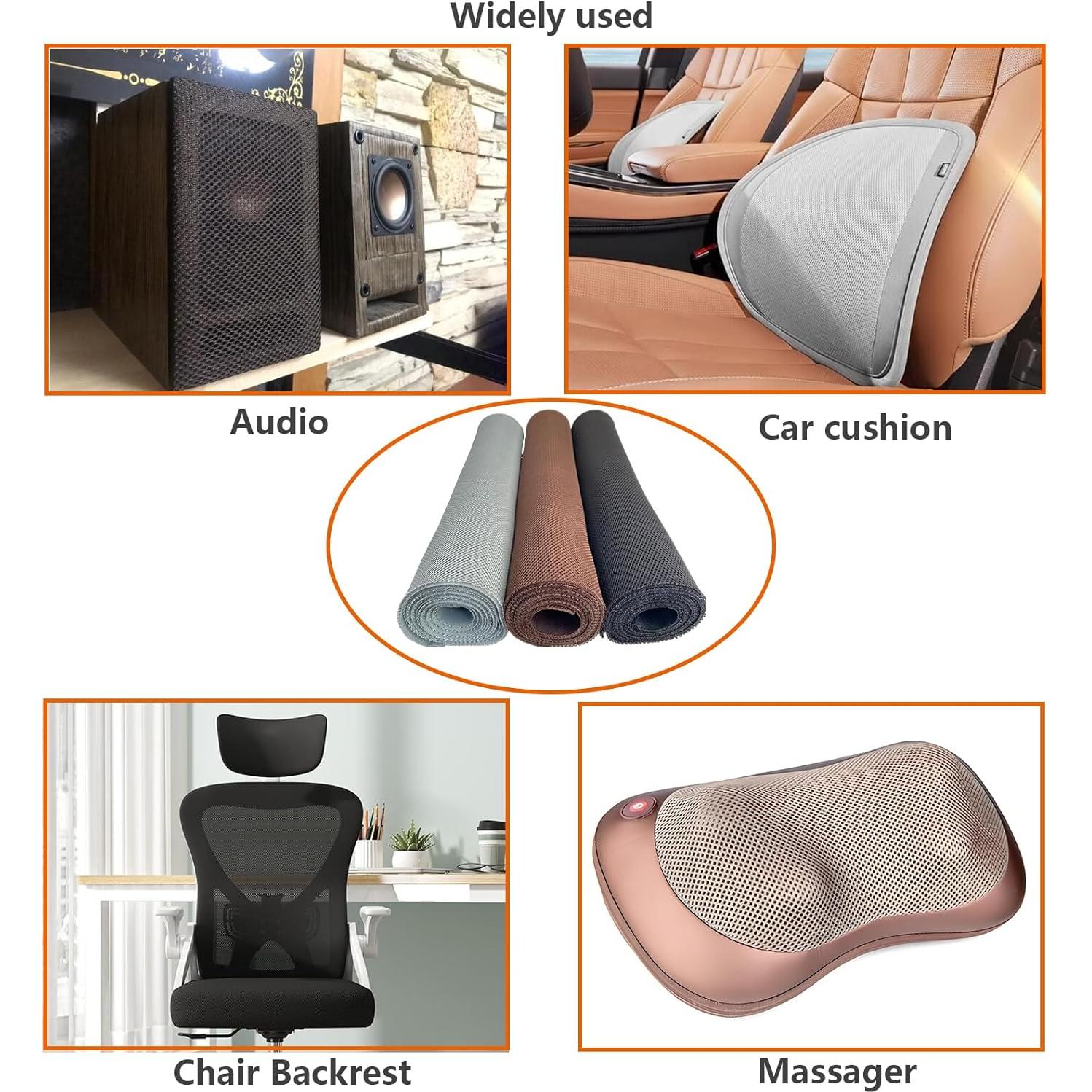 Tela de Rejilla Acústica UISKOOPW 139.7x50.8cm Negra