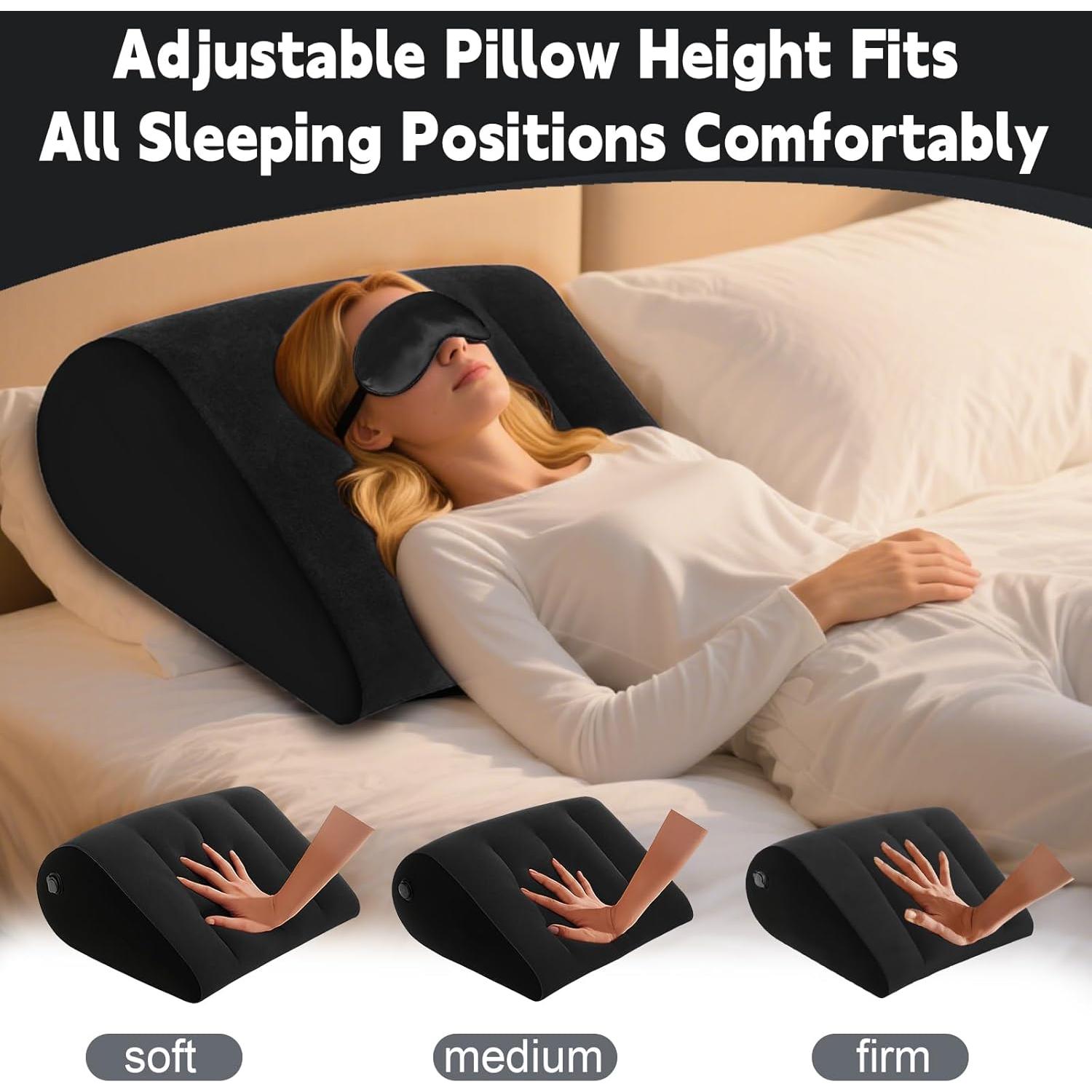 Almohada Wedge Inflable TheClover para Dormir y Viajar - 0.26 kg
