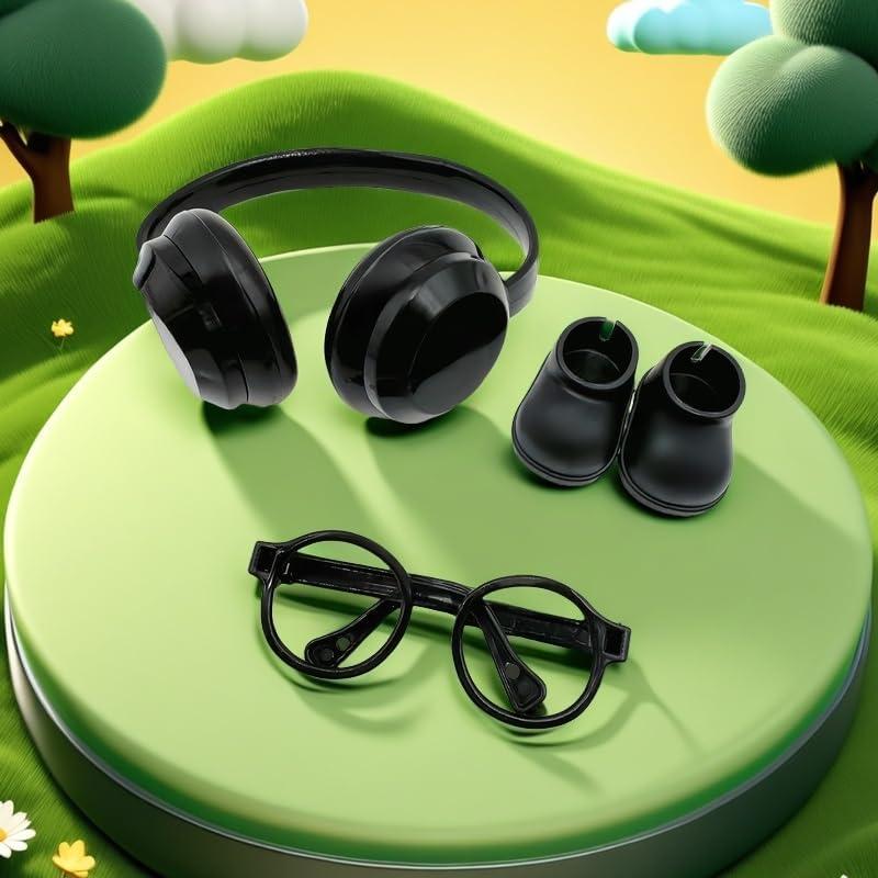 Auriculares para muñeca Rewxxd 17 cm - Negro, Rojo, Blanco