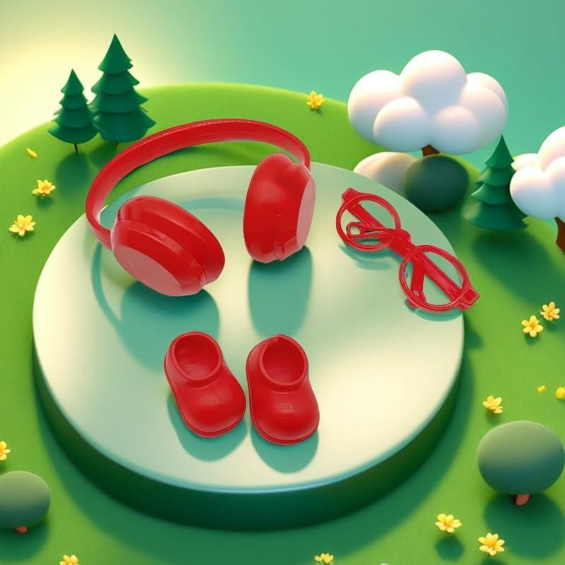 Auriculares para muñeca Rewxxd 17 cm - Negro, Rojo, Blanco