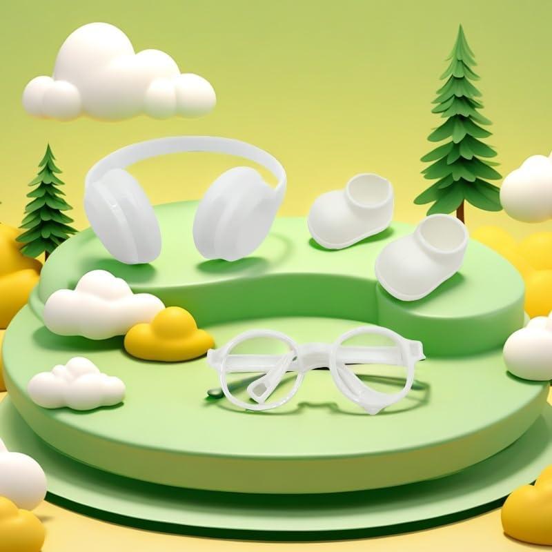 Auriculares para muñeca Rewxxd 17 cm - Negro, Rojo, Blanco