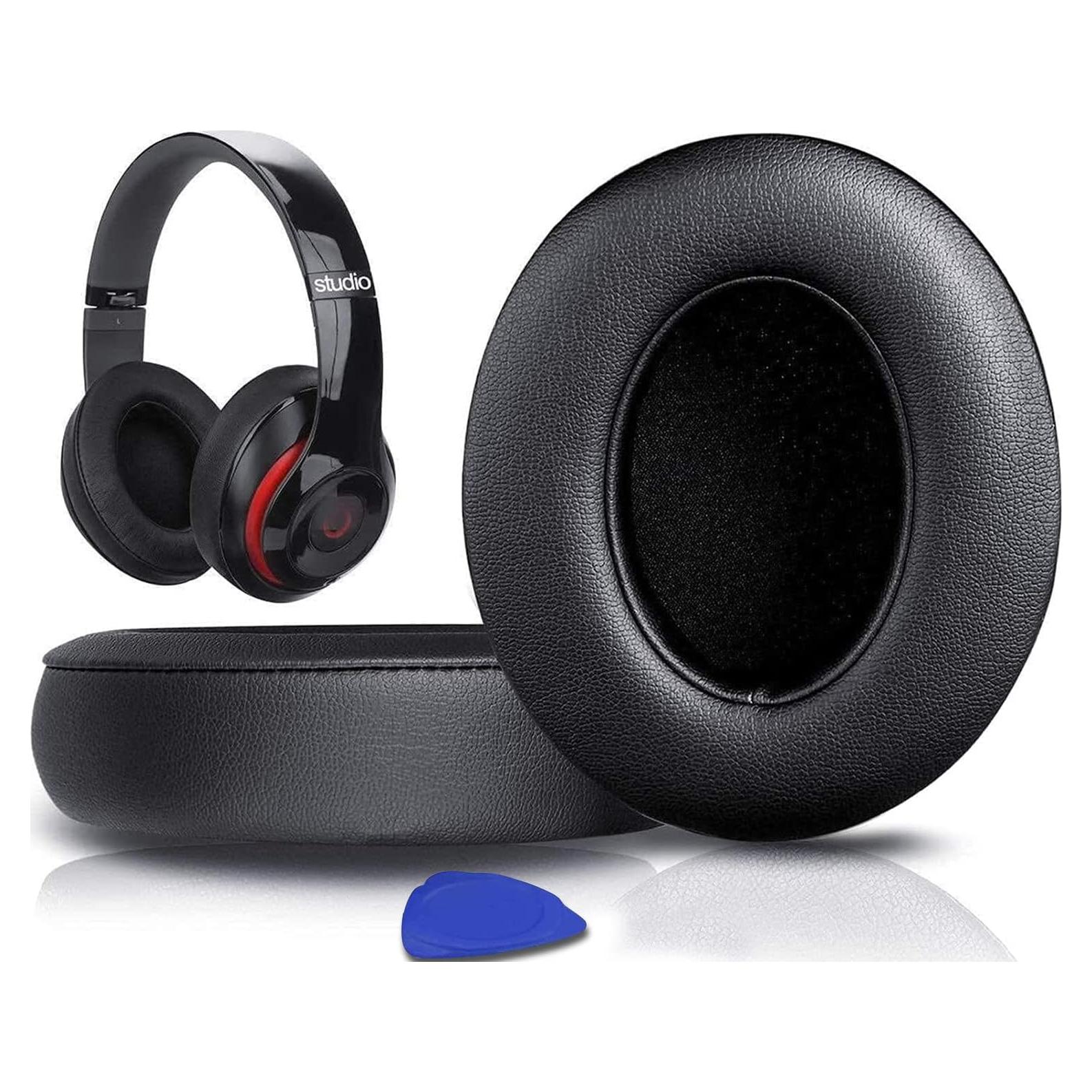 Almohadillas de Reemplazo SoloWIT para Auriculares Beats Studio 2.0 y 3 - Negro