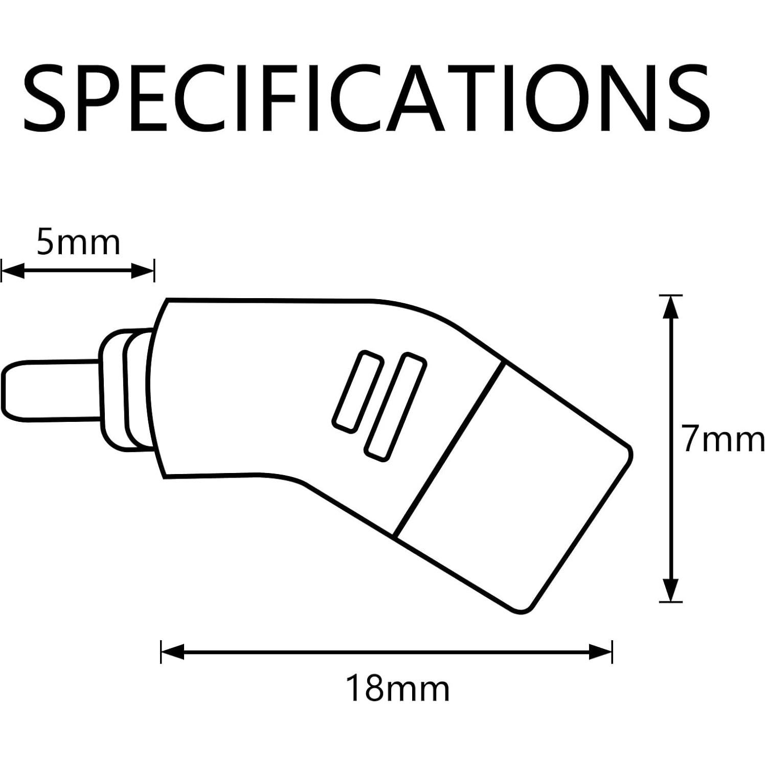 Adaptador de Auriculares okcsc 2 Pines a MMCX Negro