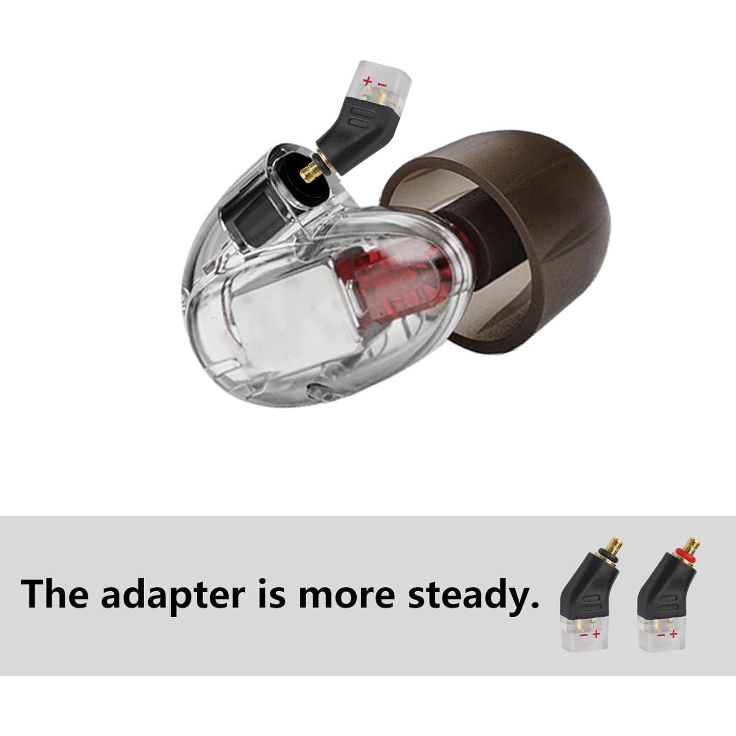 Adaptador de Auriculares okcsc 2 Pines a MMCX Negro