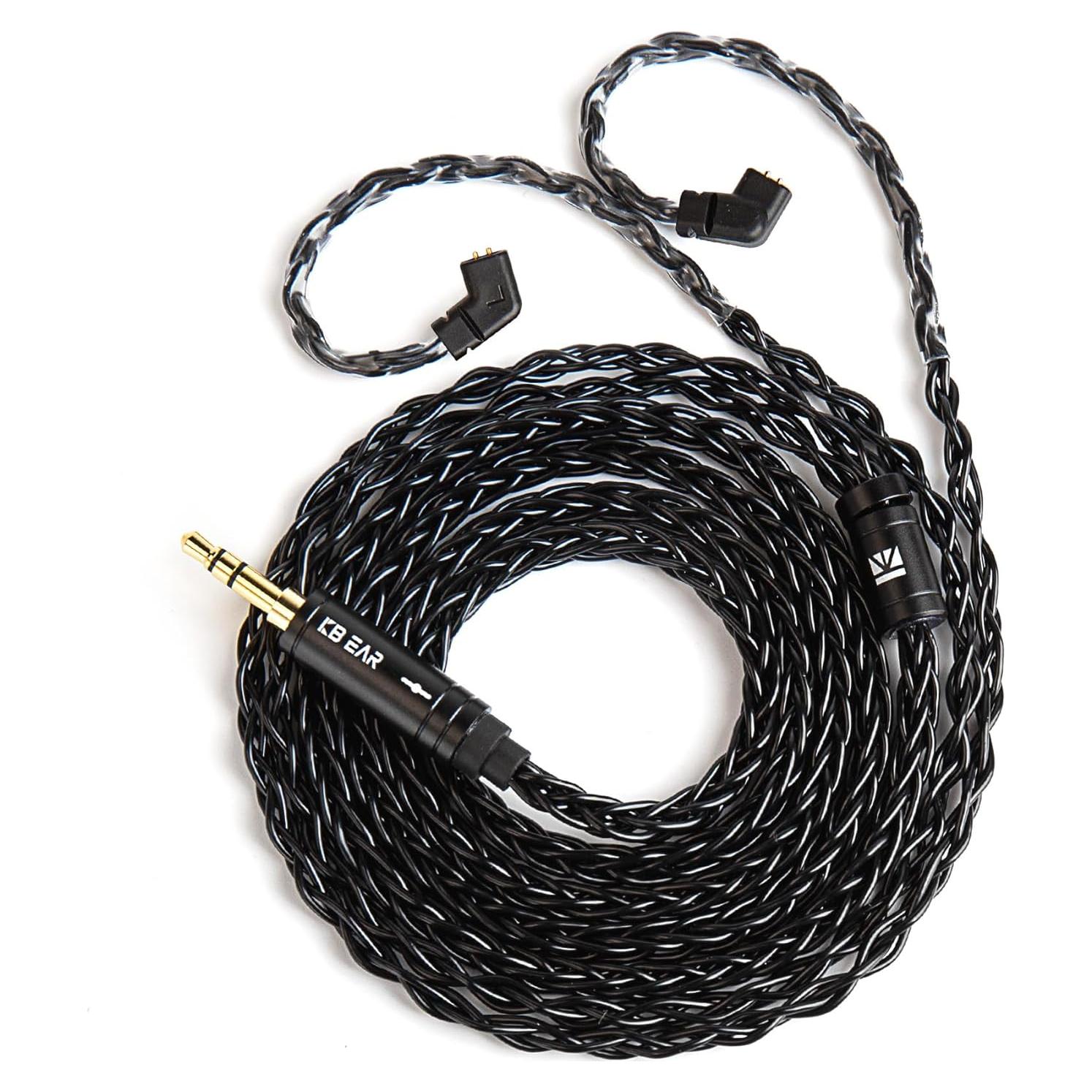 Cable Kbear ST12 Plus 1.2m OFC Plata para Auriculares