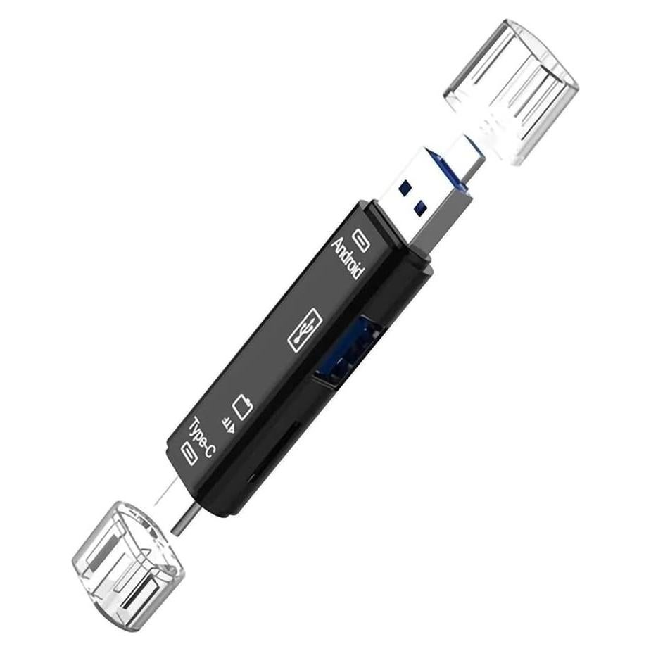 Lector de Tarjetas Multifuncional 5 en 1 VOLT+ Negro