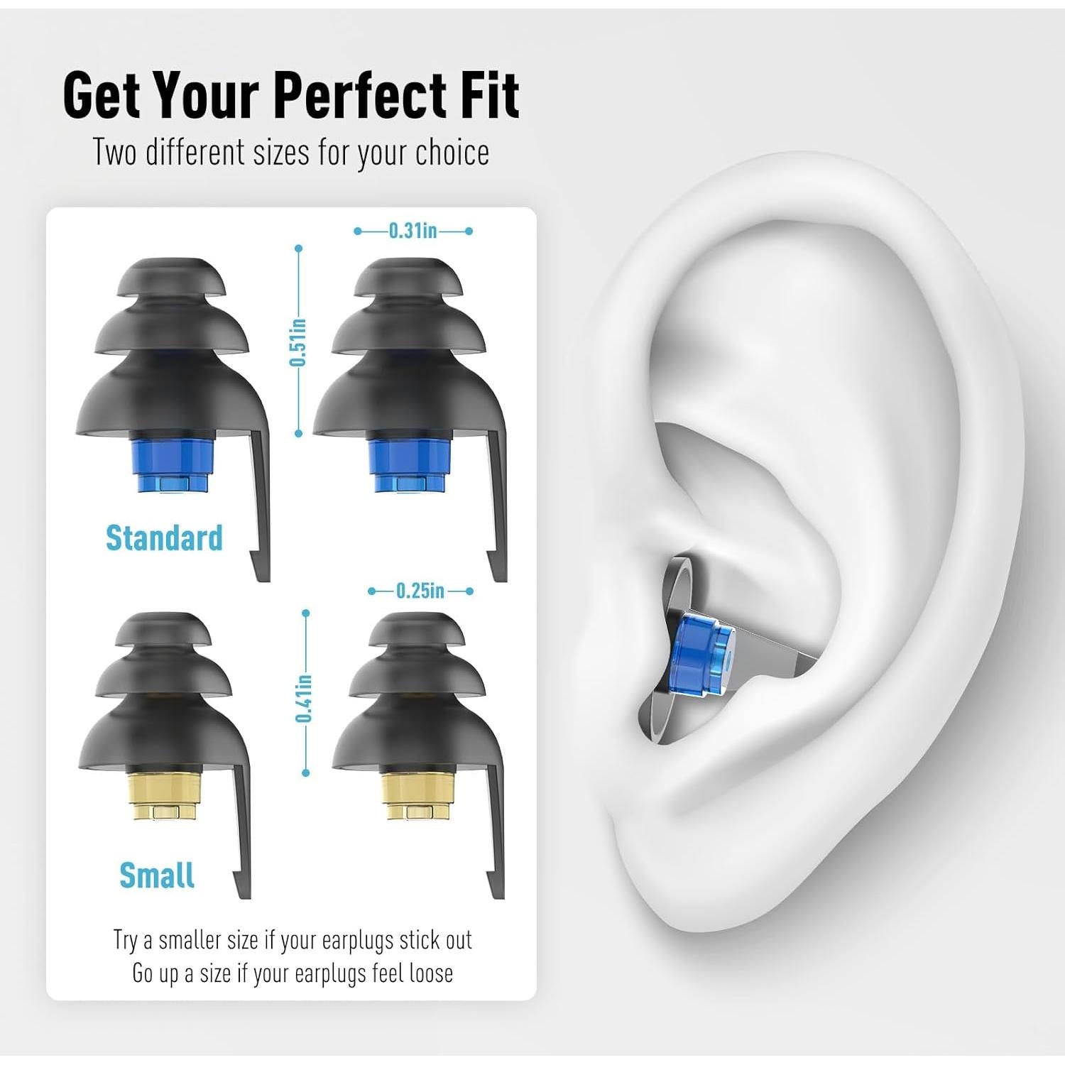 Tapones para Oídos Niños Softvox 6-12 Años 26 dB 2 Pares
