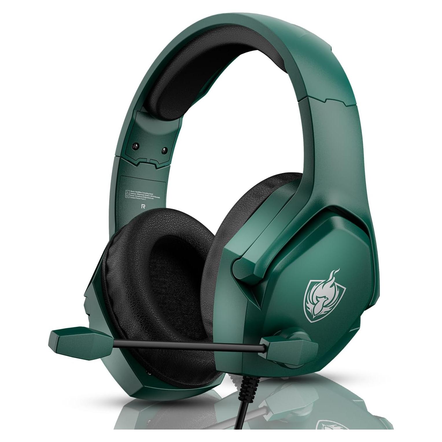Auriculares Gaming YOTMS H-4 Verde 7.1 Sonido Envolvente