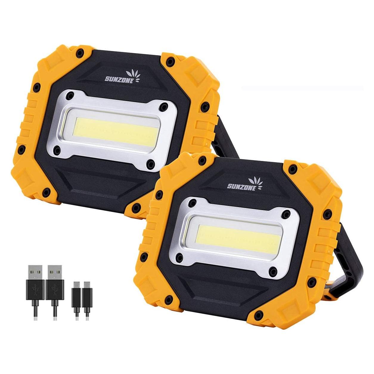 Luz de Trabajo LED Sunzone 750 Lúmenes Impermeable 2 Pzs