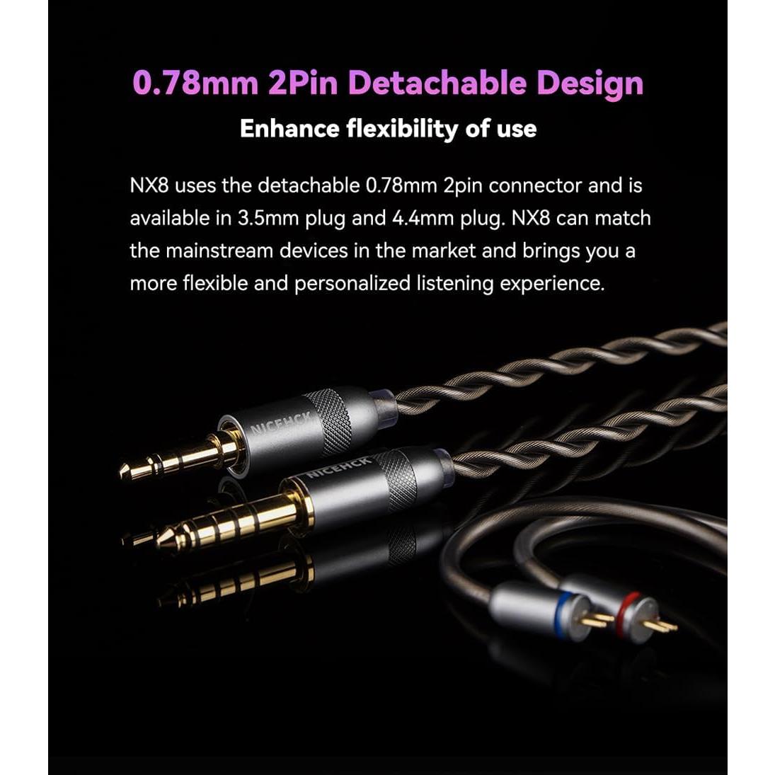 Auriculares In Ear NiceHCK NX8 HiFi 8 Controladores 3.5mm