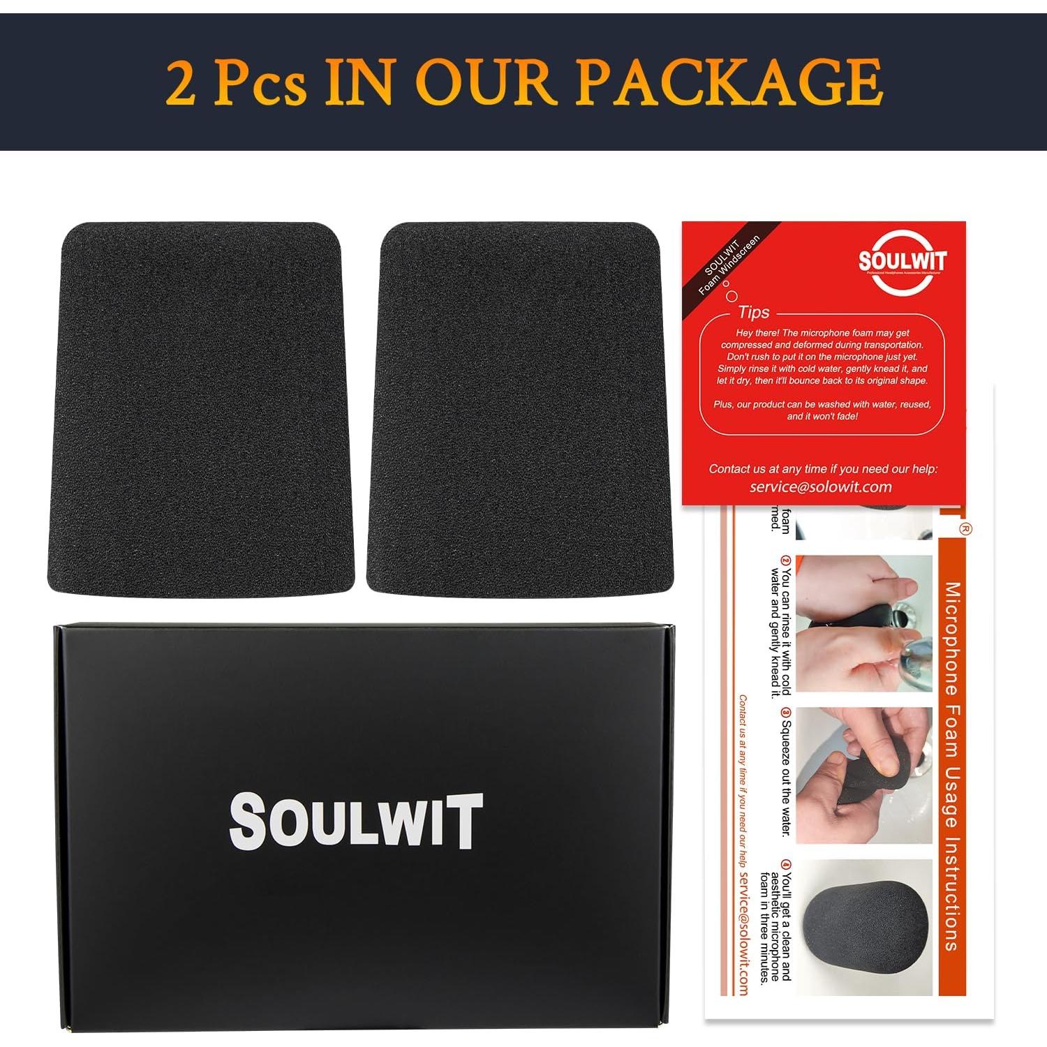 Filtros Pop para Micrófonos SOULWIT C214 - 2 Piezas Espuma