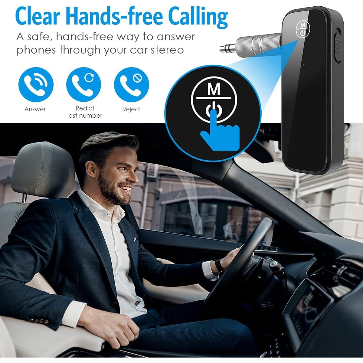 Adaptador Bluetooth 5.3 JXTZ para Coche y Casa 2 en 1